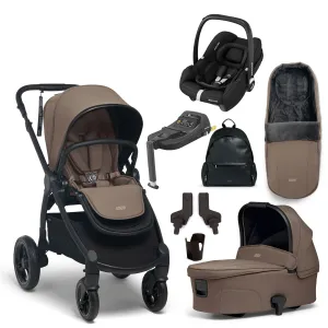Mamas & Papas Ocarro Complete 8-Piece Maxi Cosi Bundle in Café