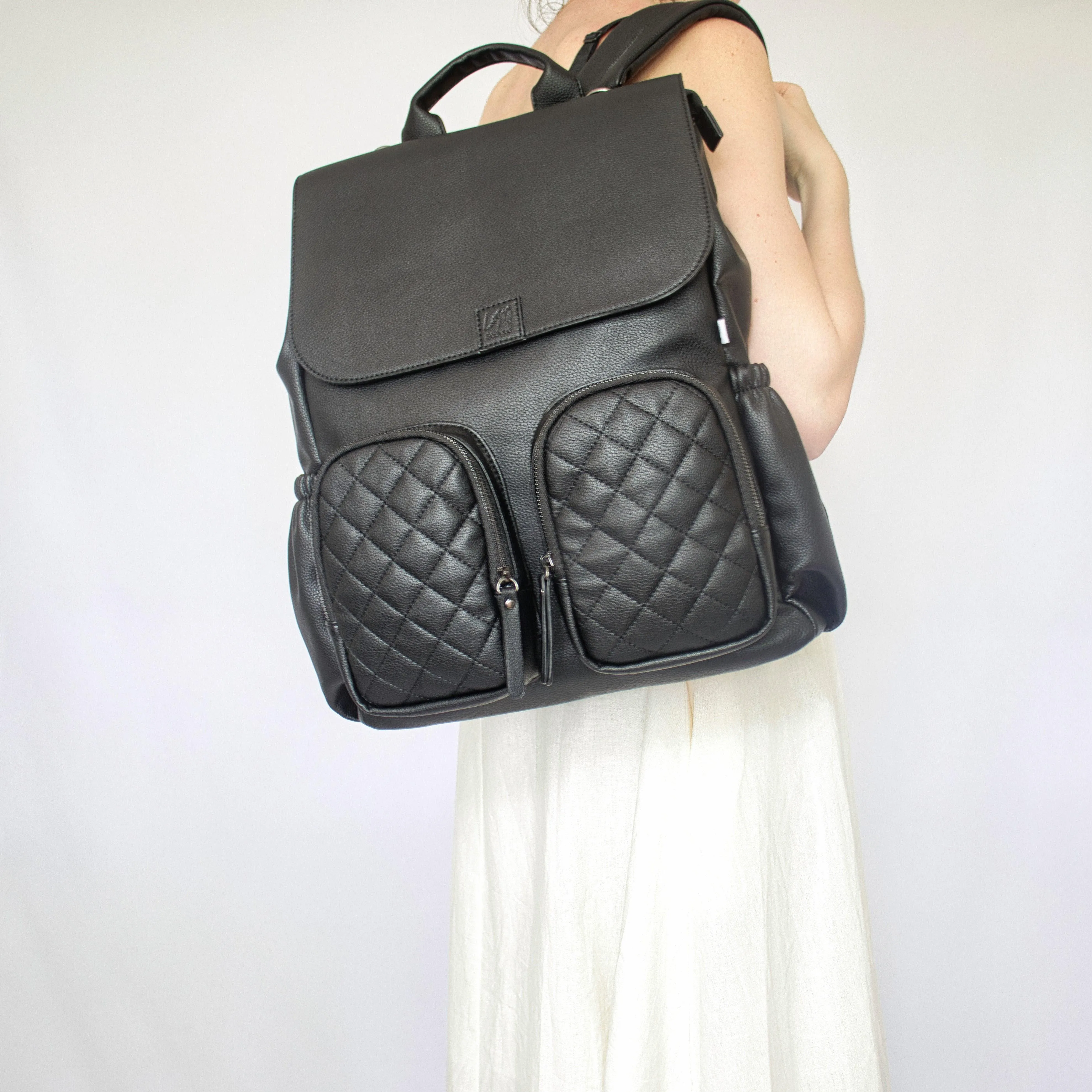 Milana Baby Bag - Matte Black