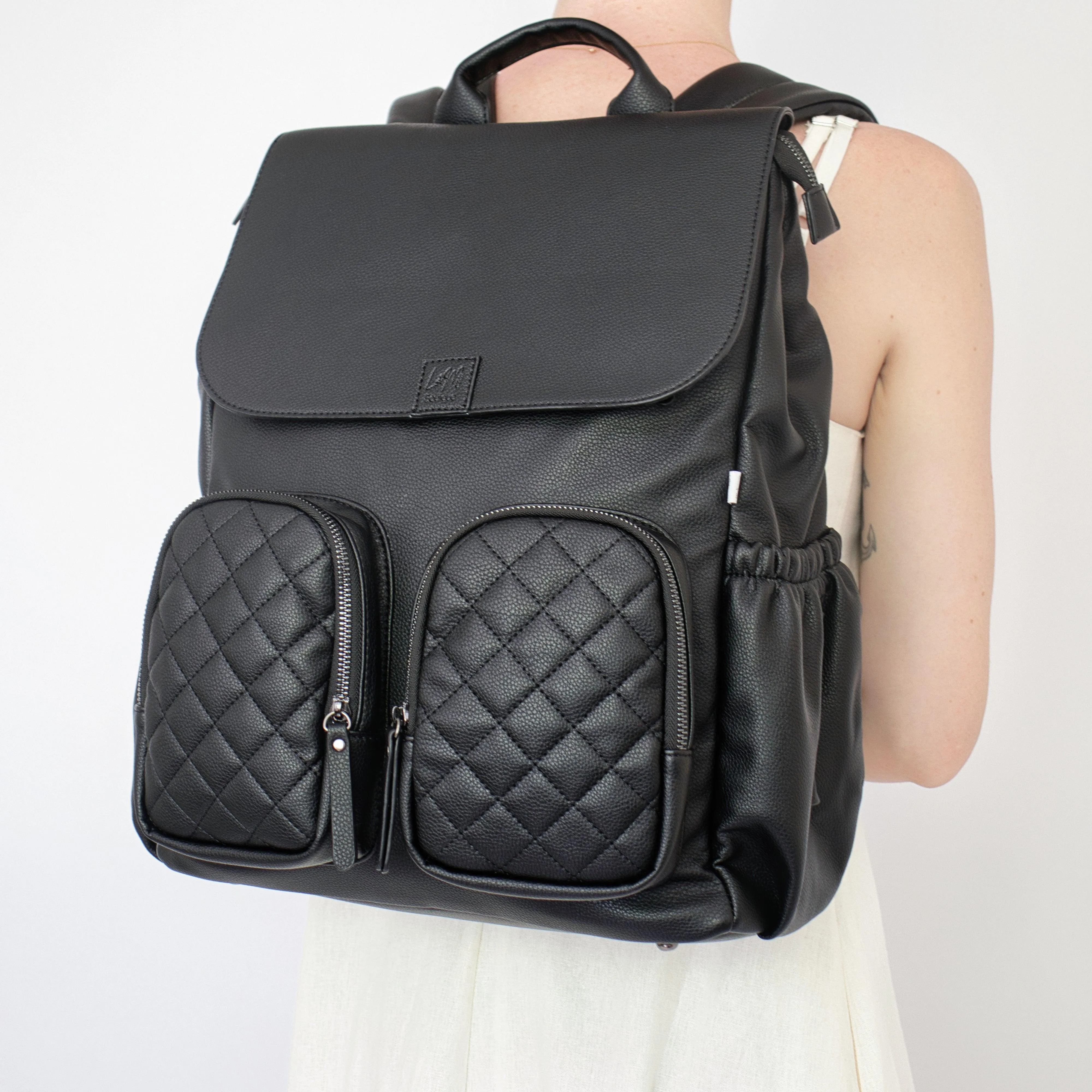 Milana Baby Bag - Matte Black