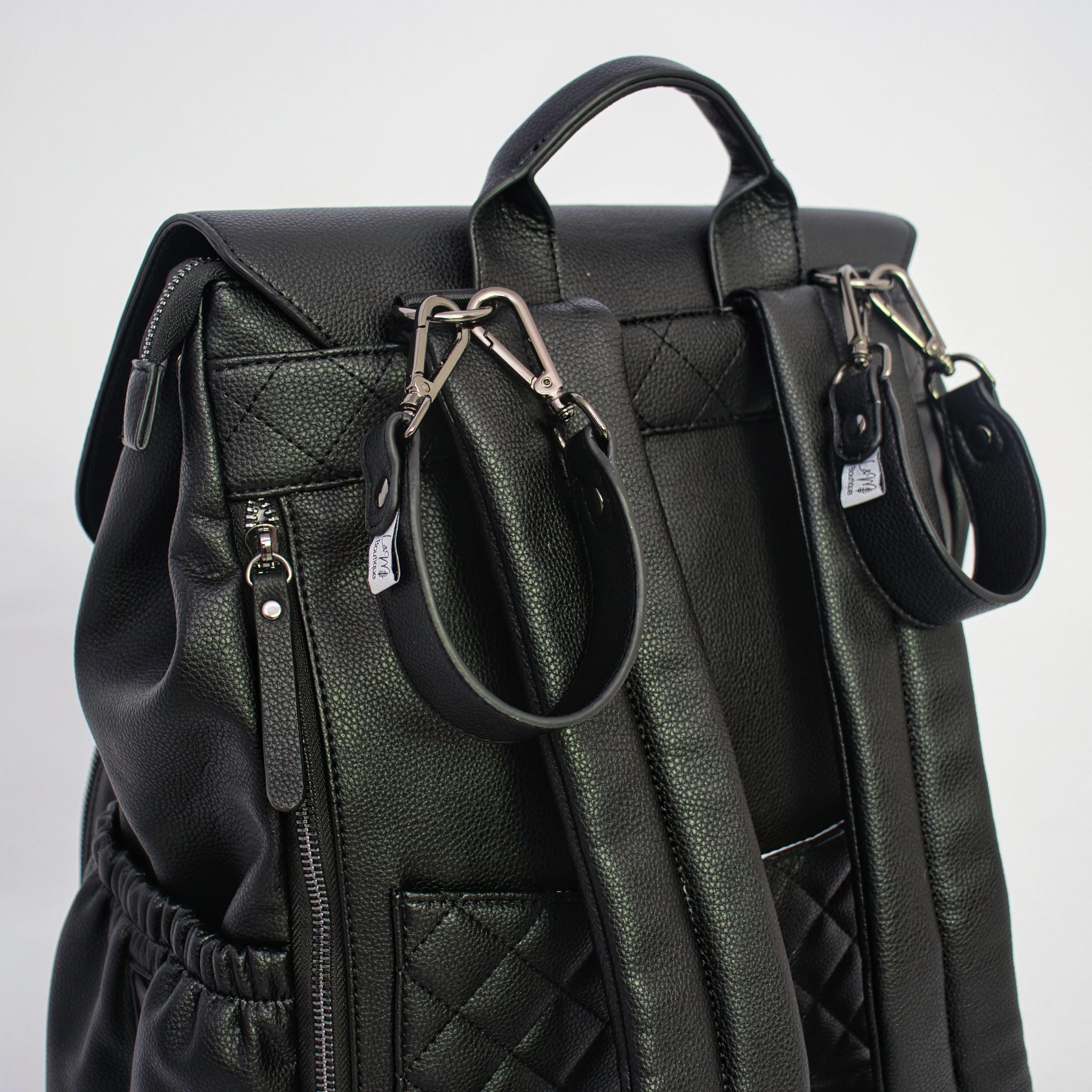 Milana Baby Bag - Matte Black