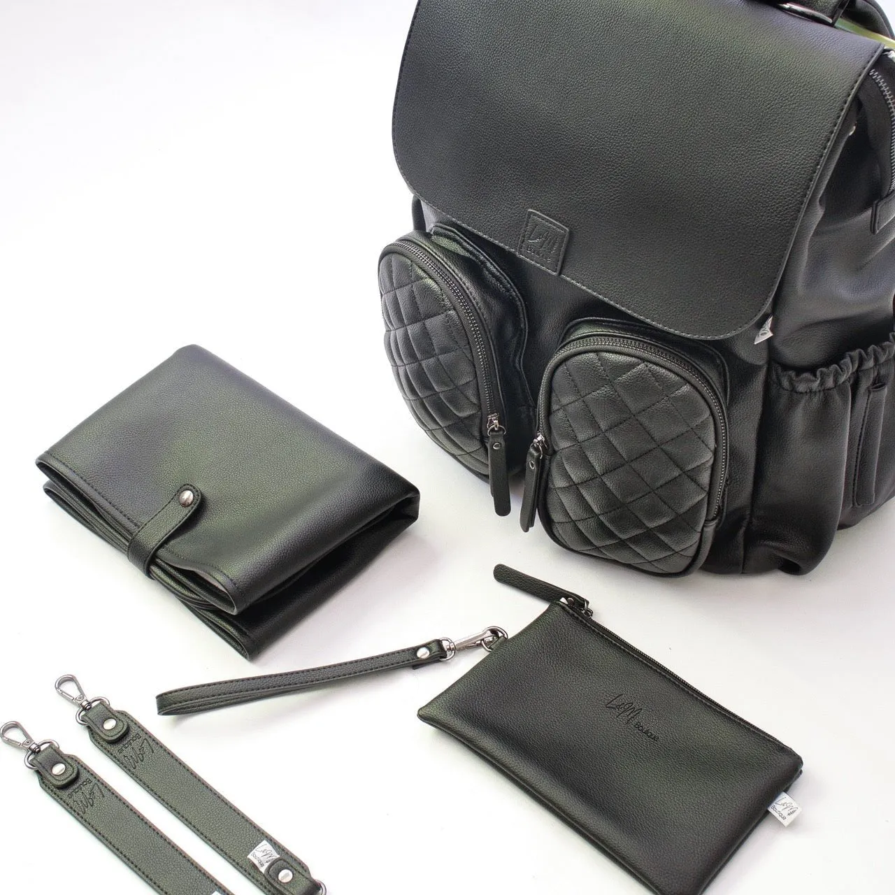 Milana Baby Bag - Matte Black
