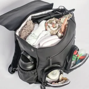Milana Baby Bag - Matte Black
