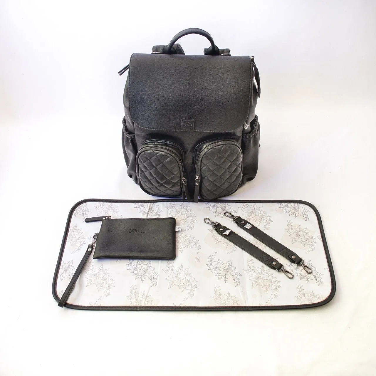 Milana Baby Bag - Matte Black
