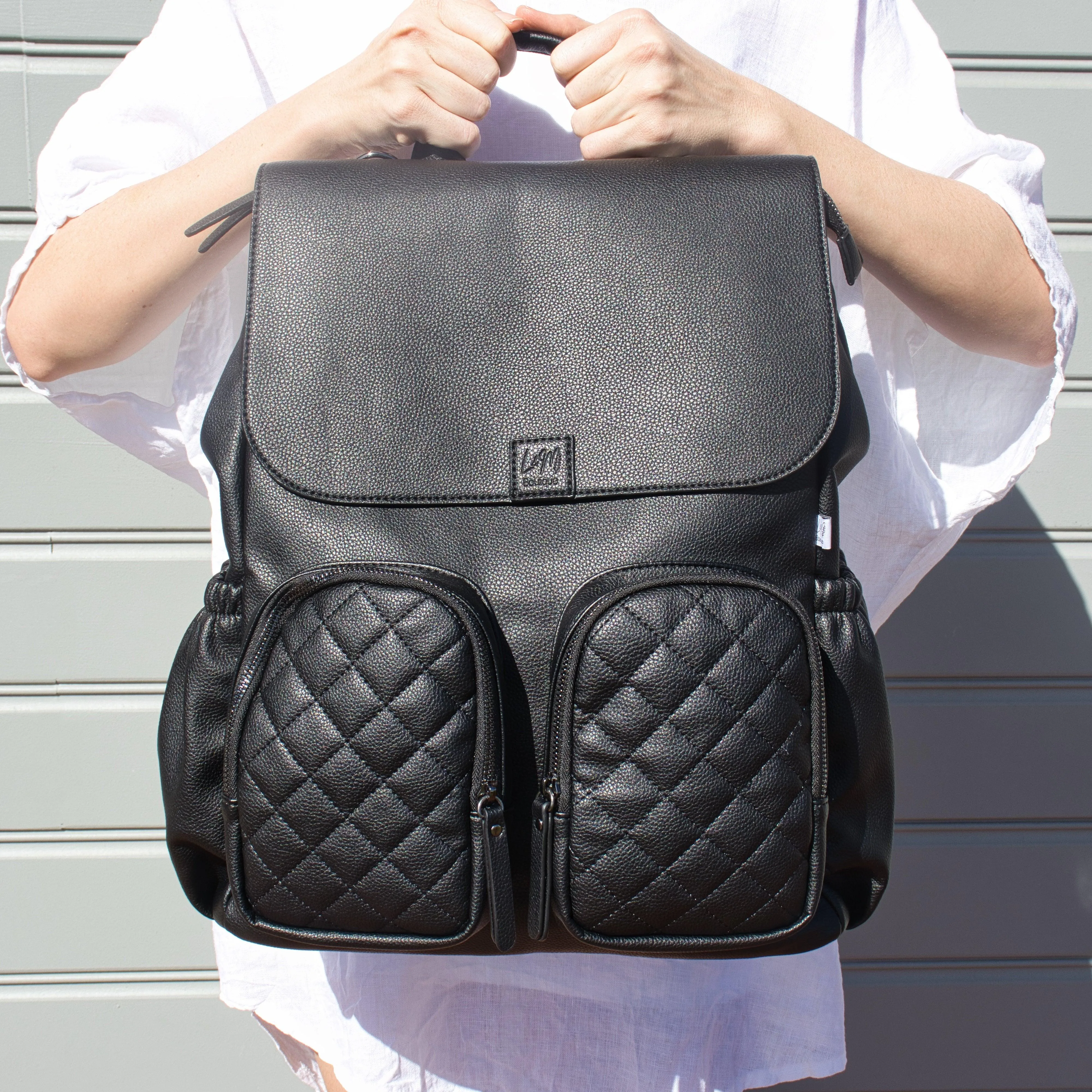 Milana Baby Bag - Matte Black