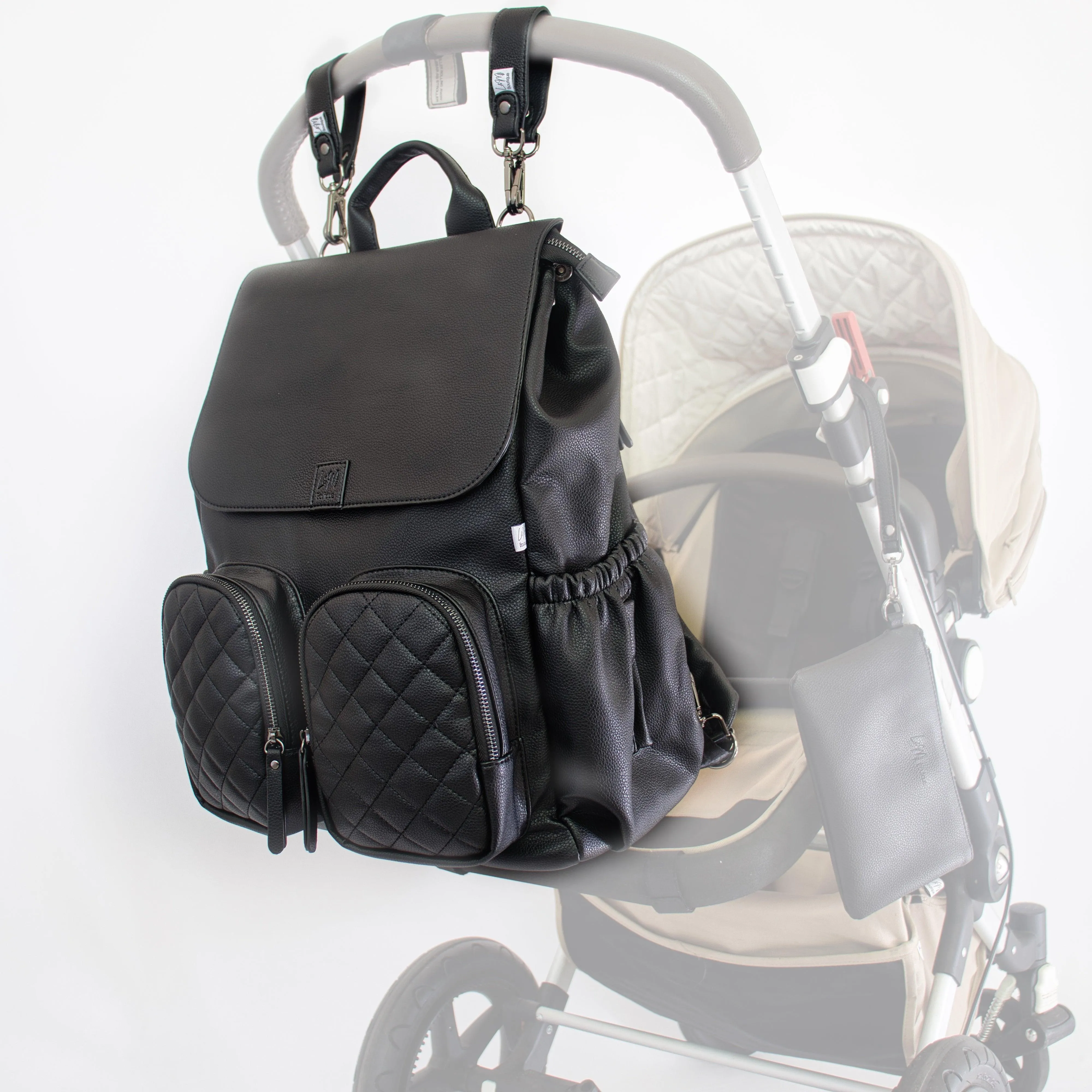 Milana Baby Bag - Matte Black