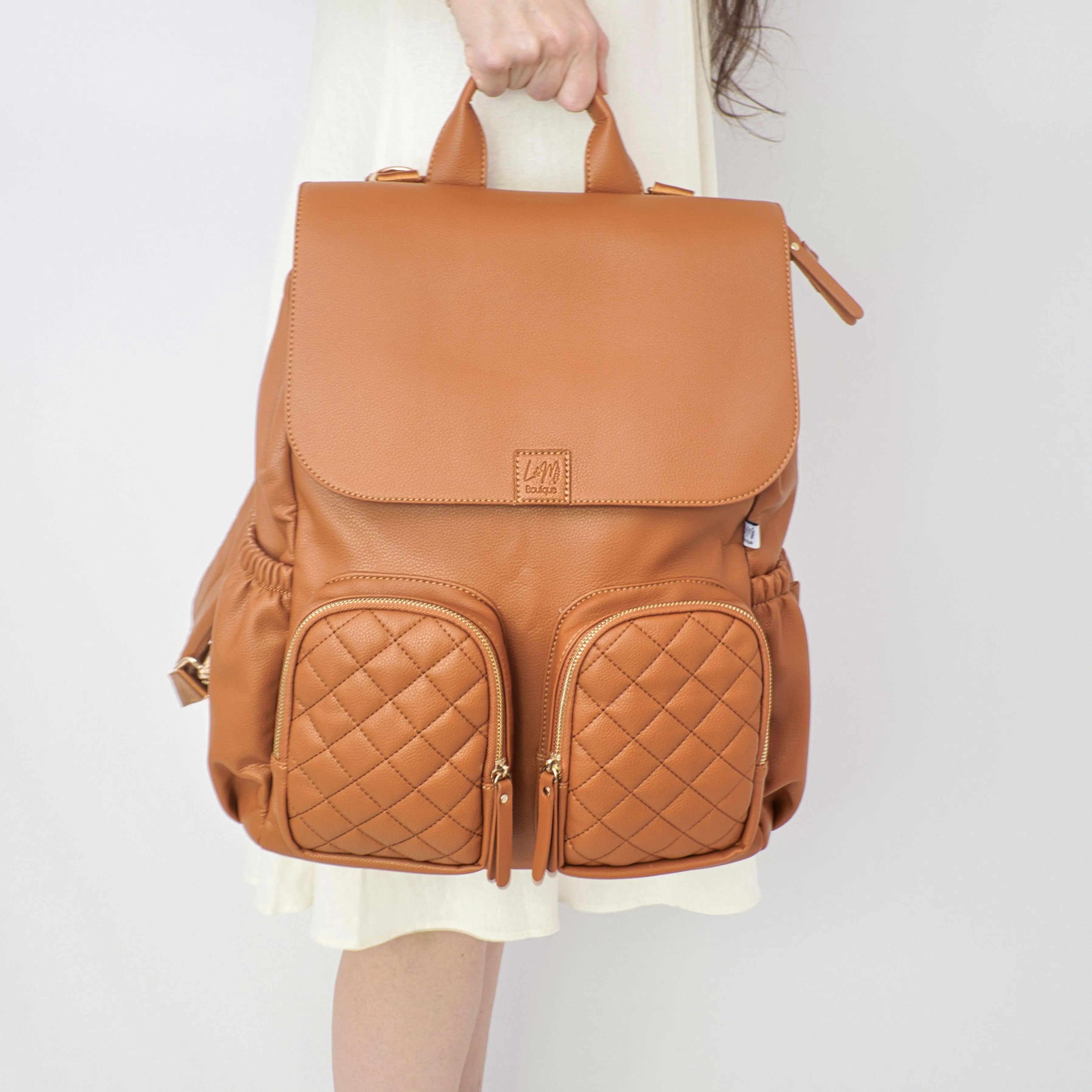 Milana Nappy Bag - Tan