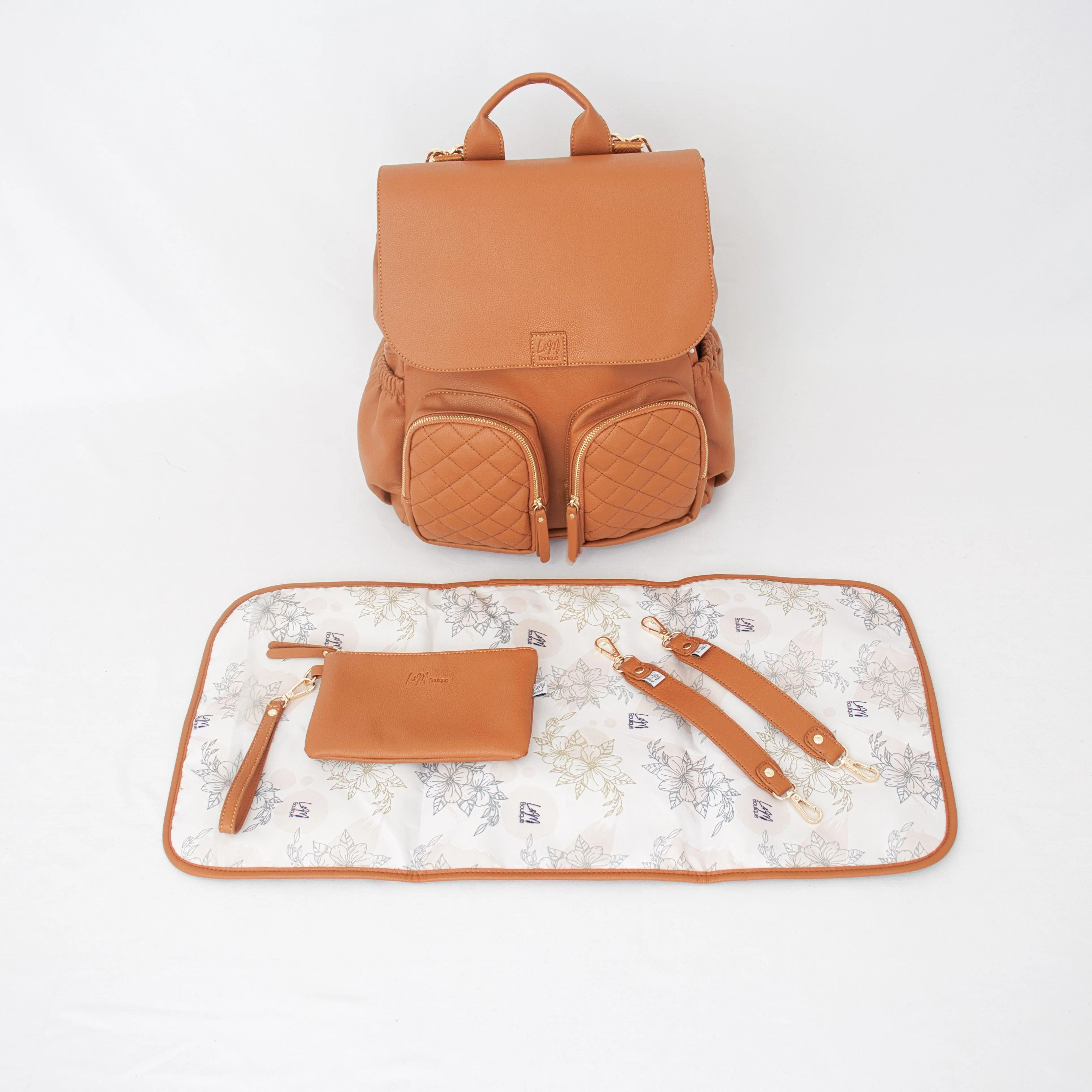 Milana Nappy Bag - Tan