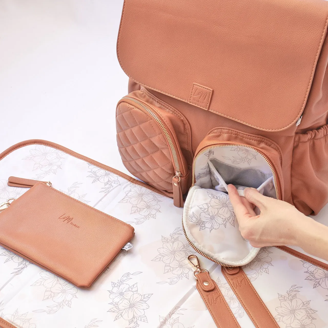Milana Nappy Bag - Tan