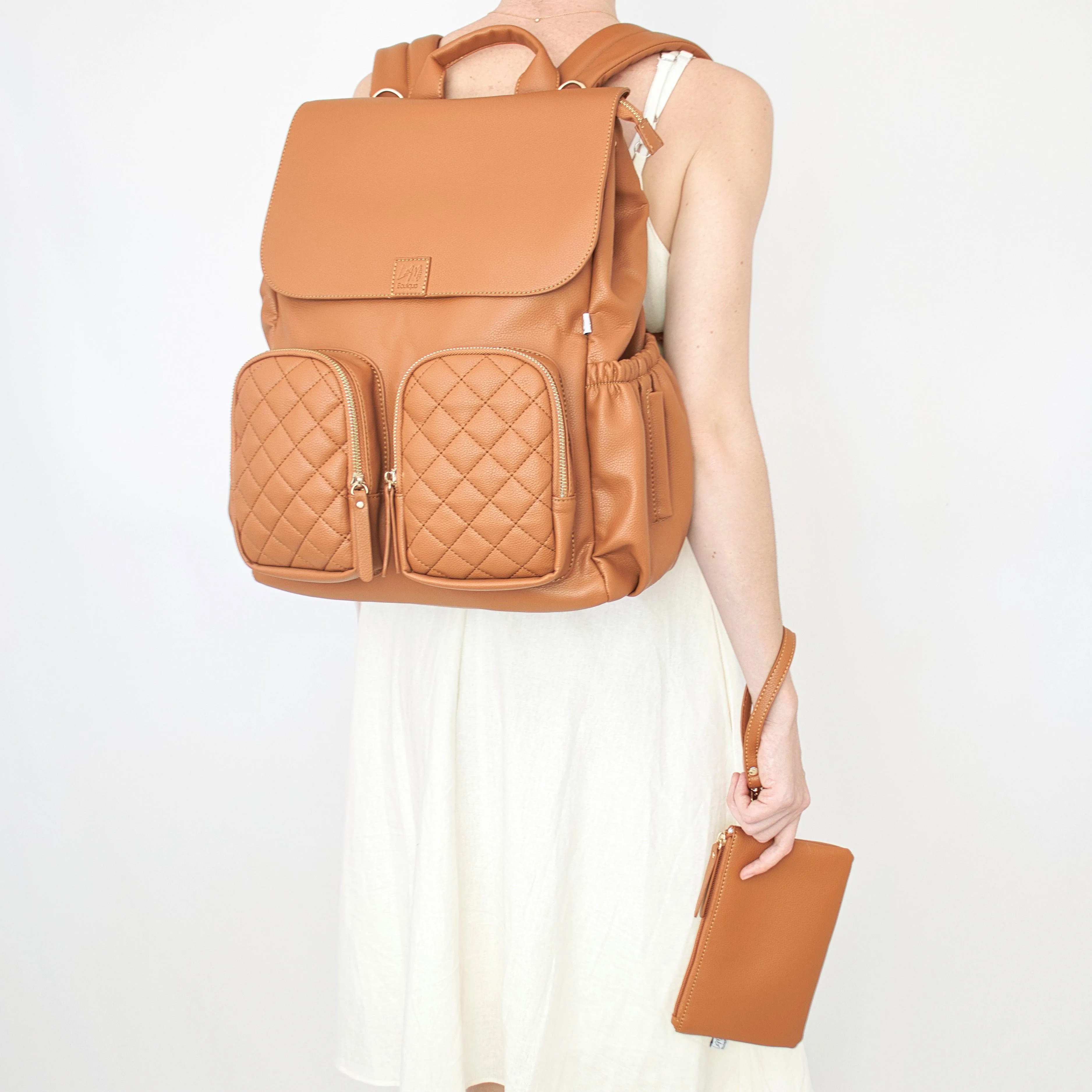 Milana Nappy Bag - Tan