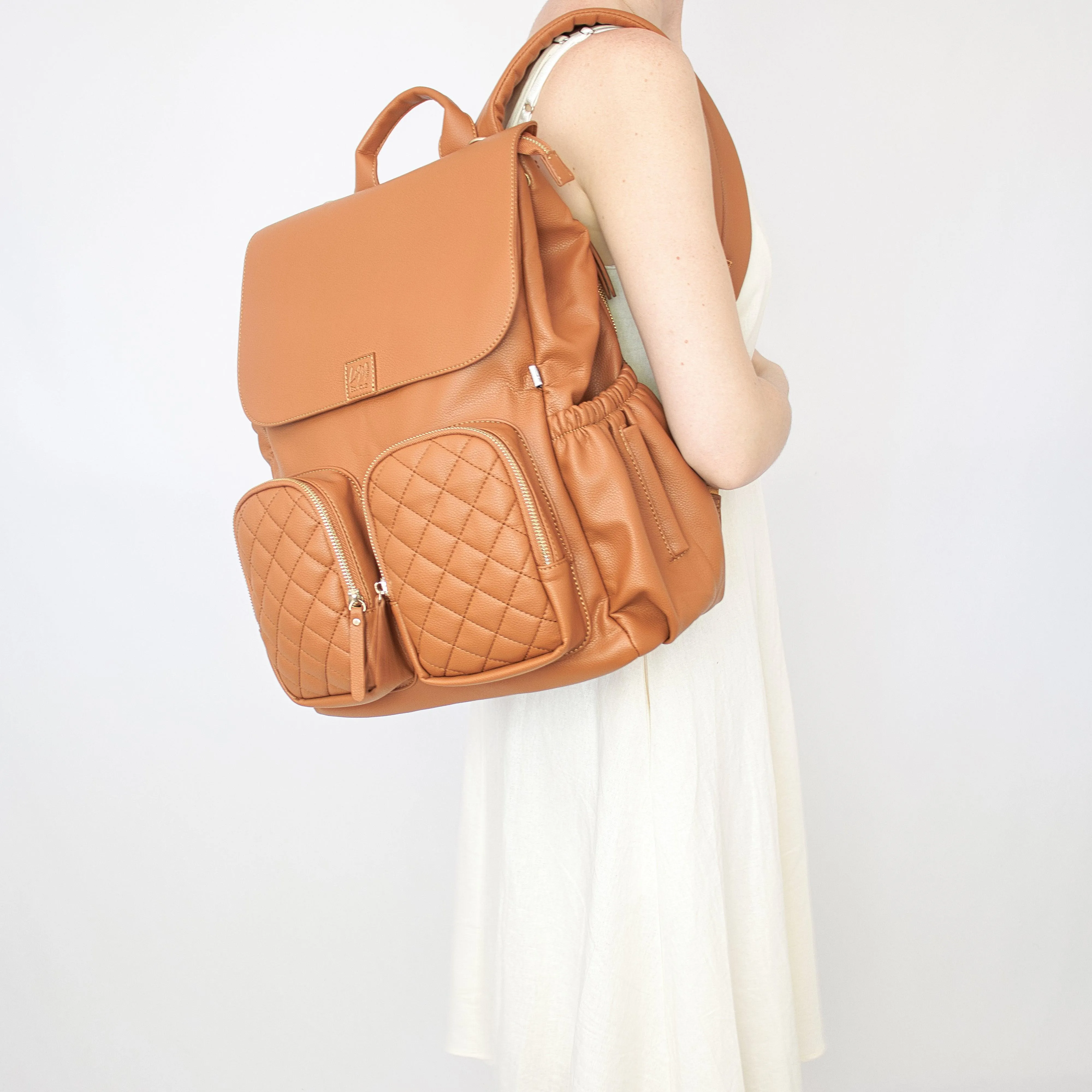 Milana Nappy Bag - Tan