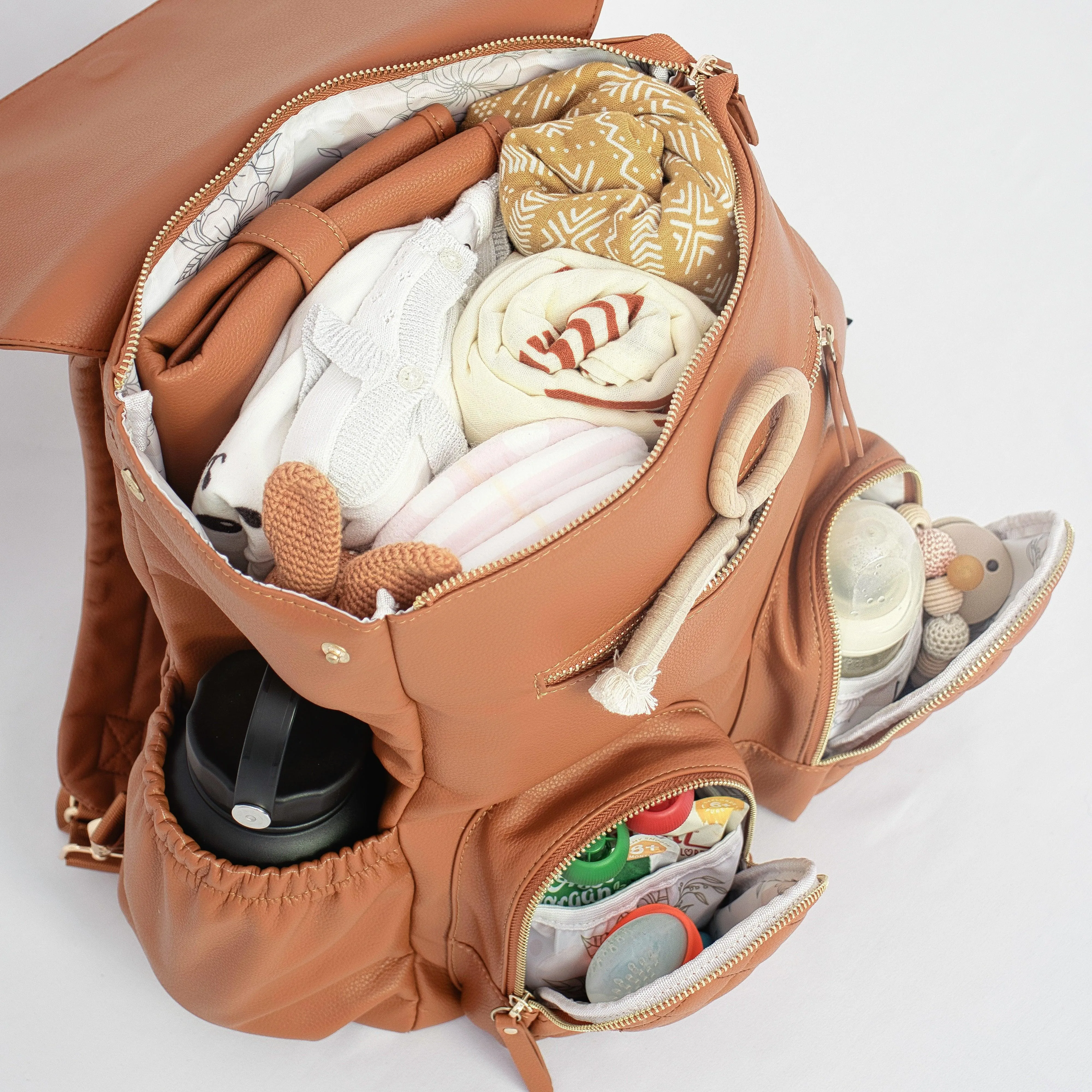 Milana Nappy Bag - Tan