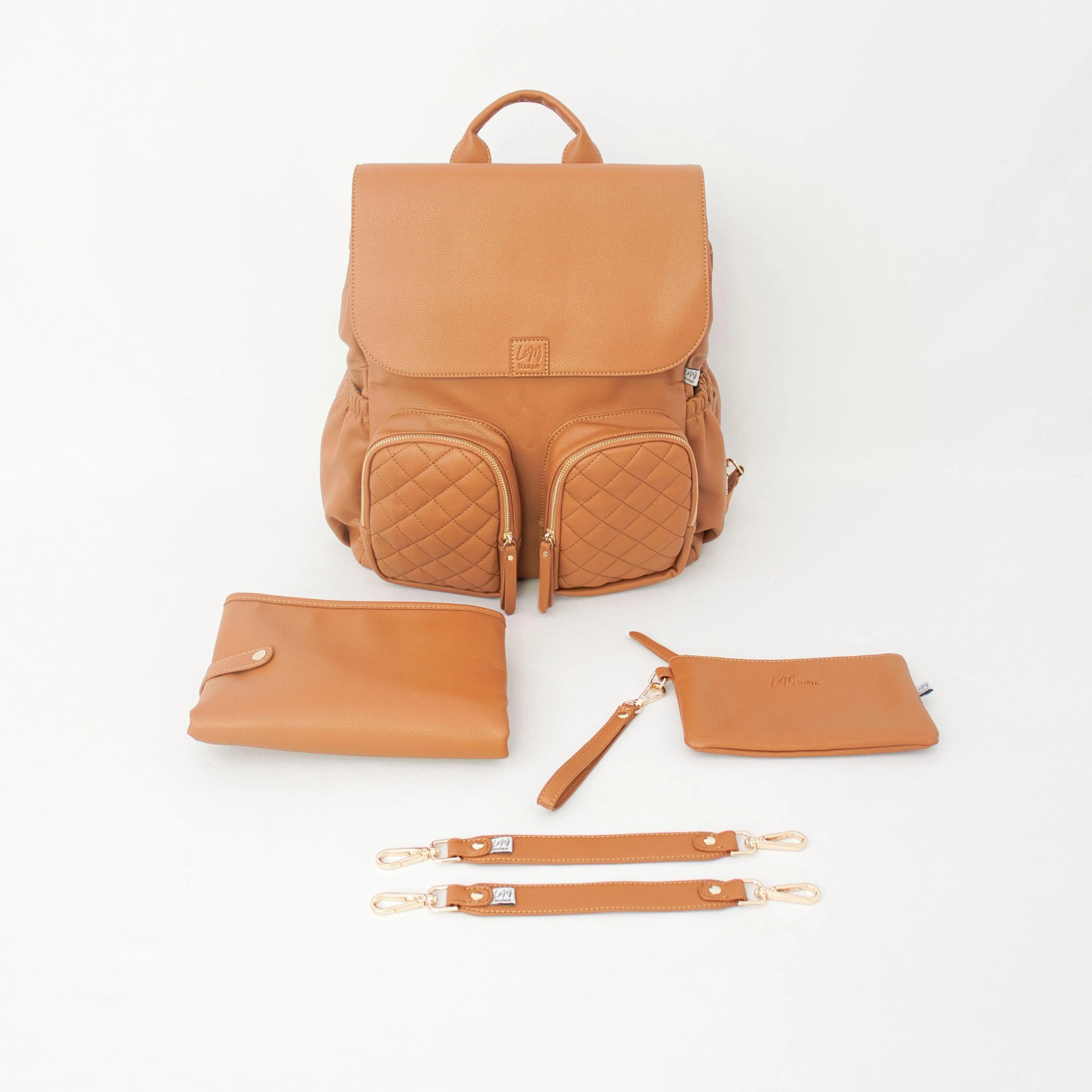 Milana Nappy Bag - Tan