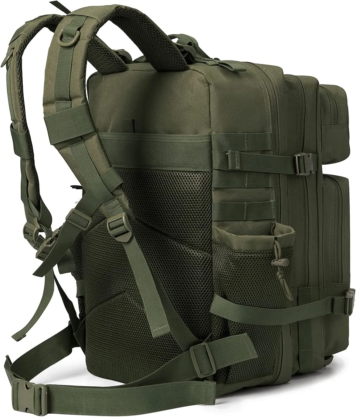 Military Tactical Backpacks For Men Molle Daypack 45L Large 3 Day Bug Out Bag Hiking Rucksack With Bottle Holder