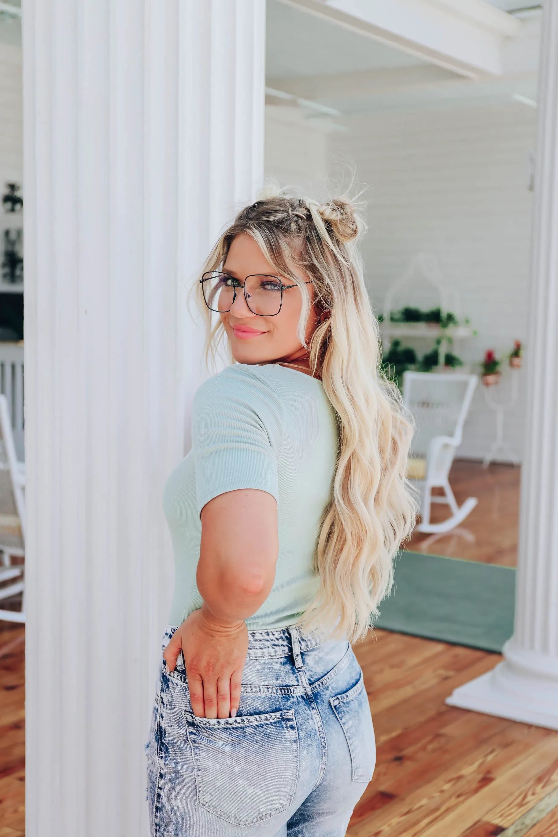 Moxie Fitted Bodysuit - Seafoam