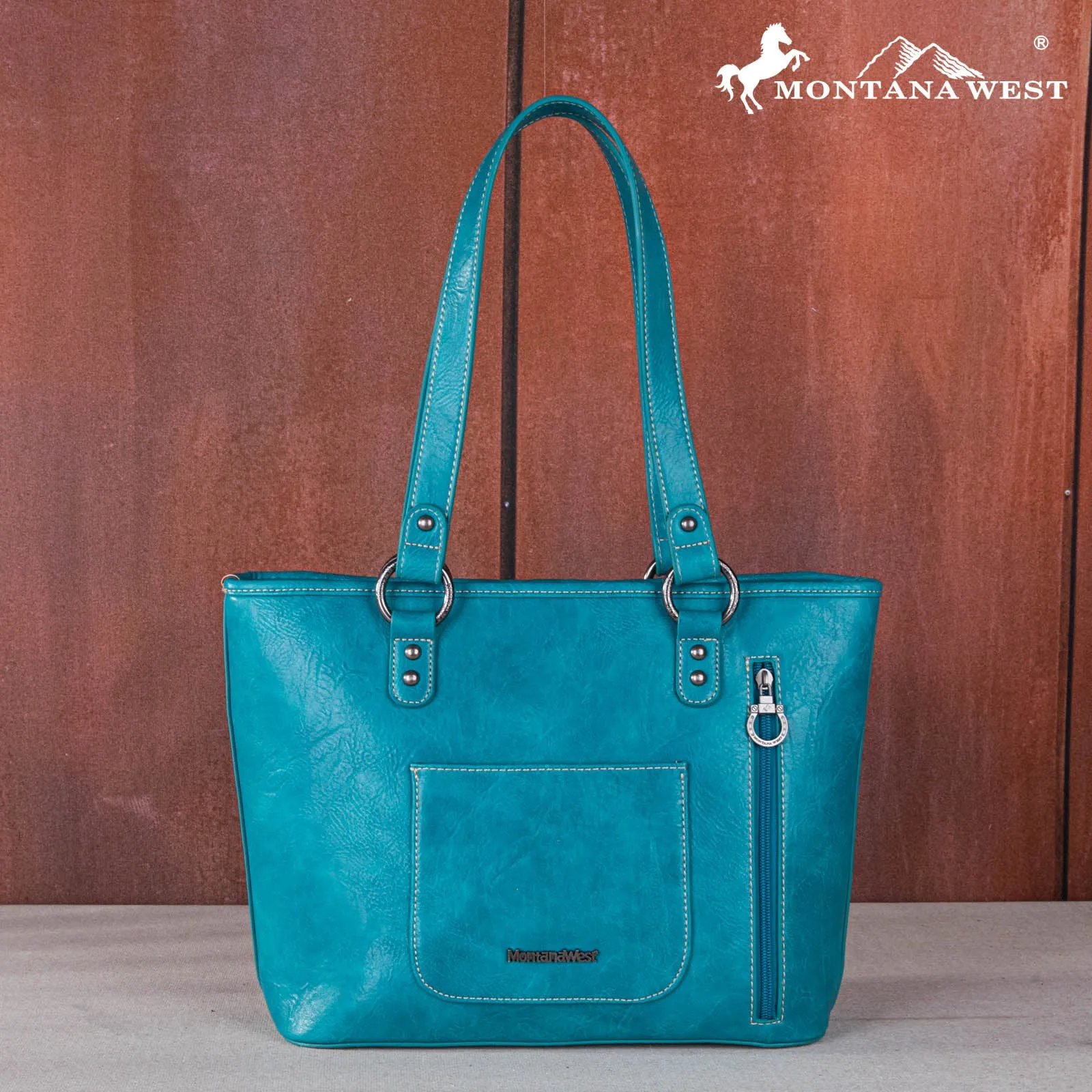 MW1134G-8317 Montana West Aztec Buckle Collection Concealed Carry Tote