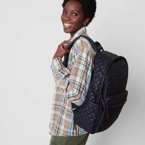 MZ Wallace Metro Backpack Deluxe in Black