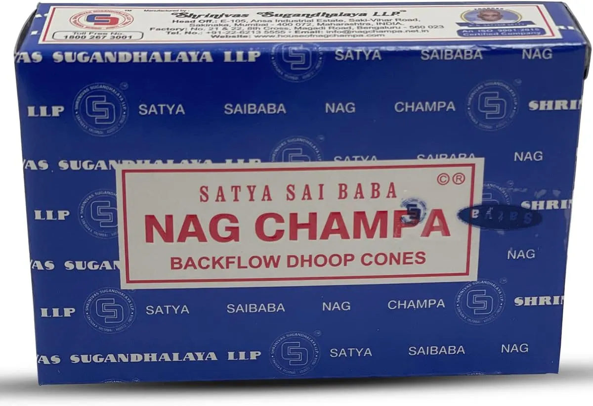 Nag Champa Super Hit Backflow Incense Cones for Waterfall Aromatic Smoke Fountain Haze Falls and Mat Bundle - Pack of 6 | Meditation | Yoga | Relaxation | Positive Energy Flow