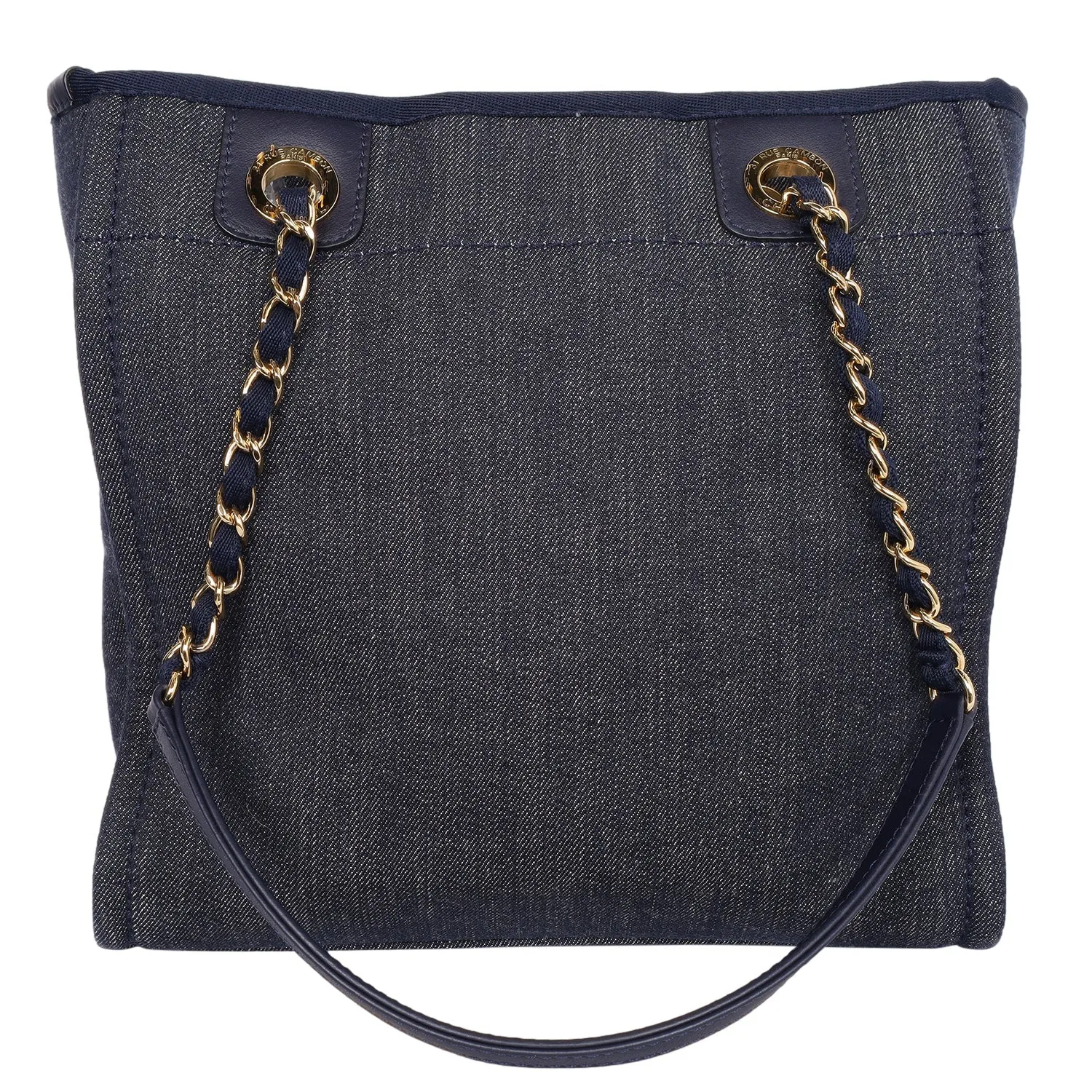 North South Canvas Leather Deauville Tote