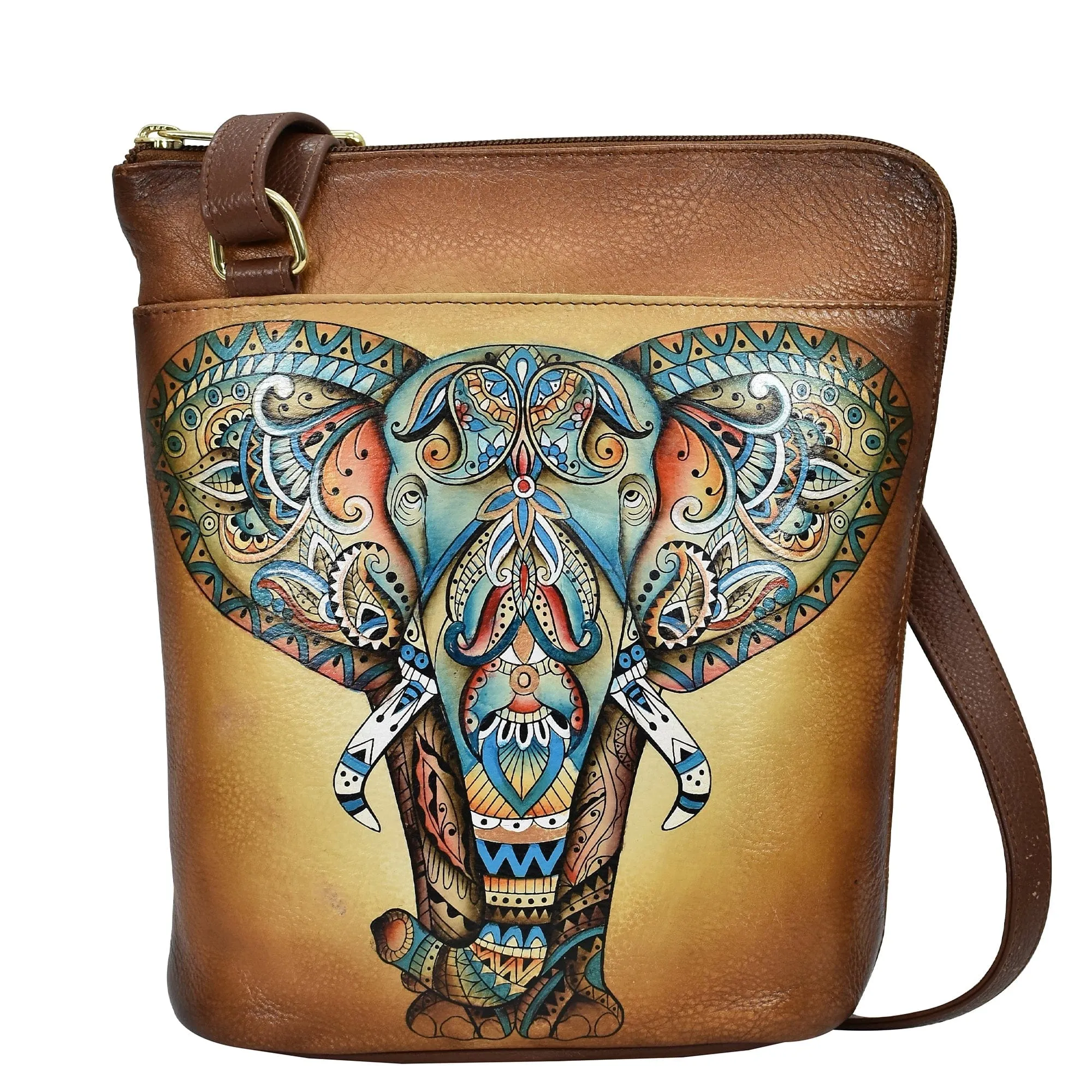 Organizer Crossbody With Extended Side Zipper - 493