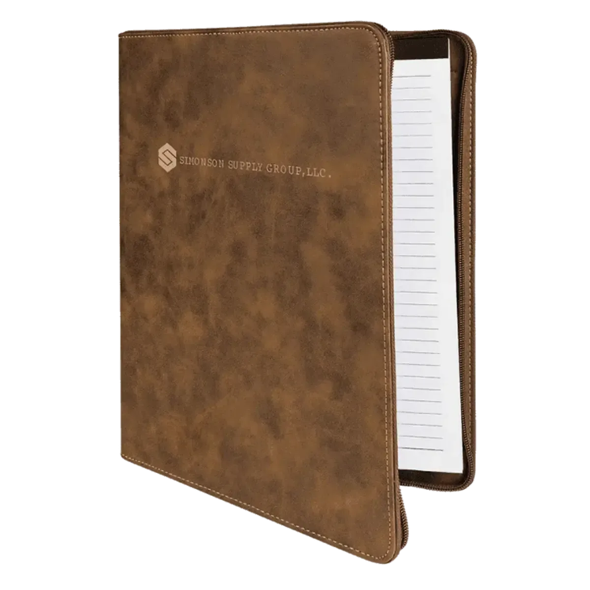 Personalized Professional Portfolios – Zippered & Classic Styles with Notepad