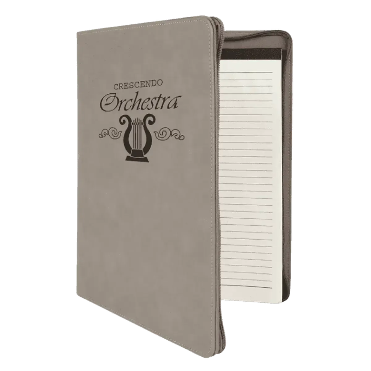 Personalized Professional Portfolios – Zippered & Classic Styles with Notepad
