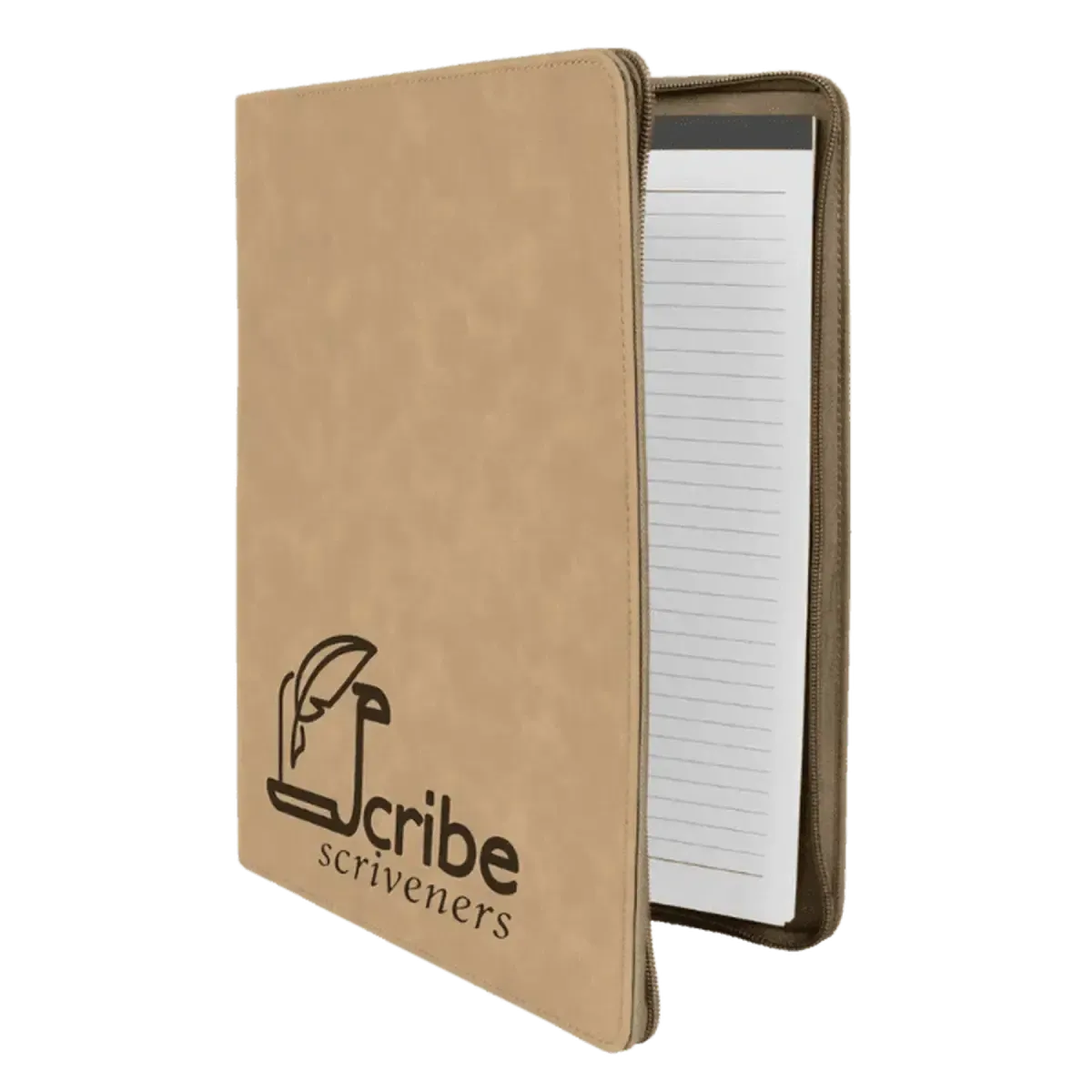 Personalized Professional Portfolios – Zippered & Classic Styles with Notepad