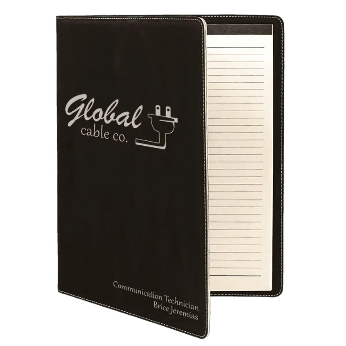Personalized Professional Portfolios – Zippered & Classic Styles with Notepad