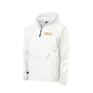 Phi Mu Delta Flannel Lined Windbreaker - Letters