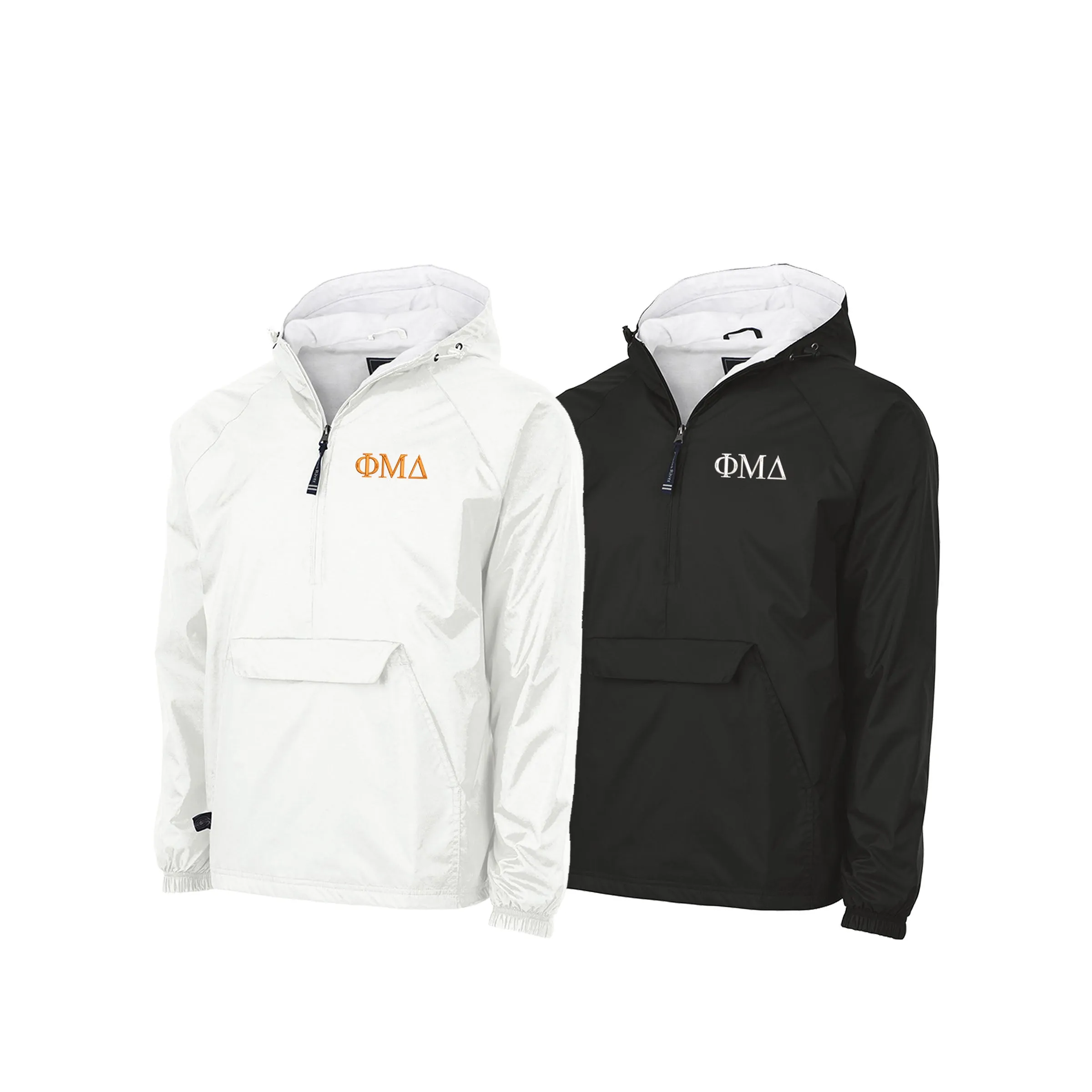Phi Mu Delta Flannel Lined Windbreaker - Letters