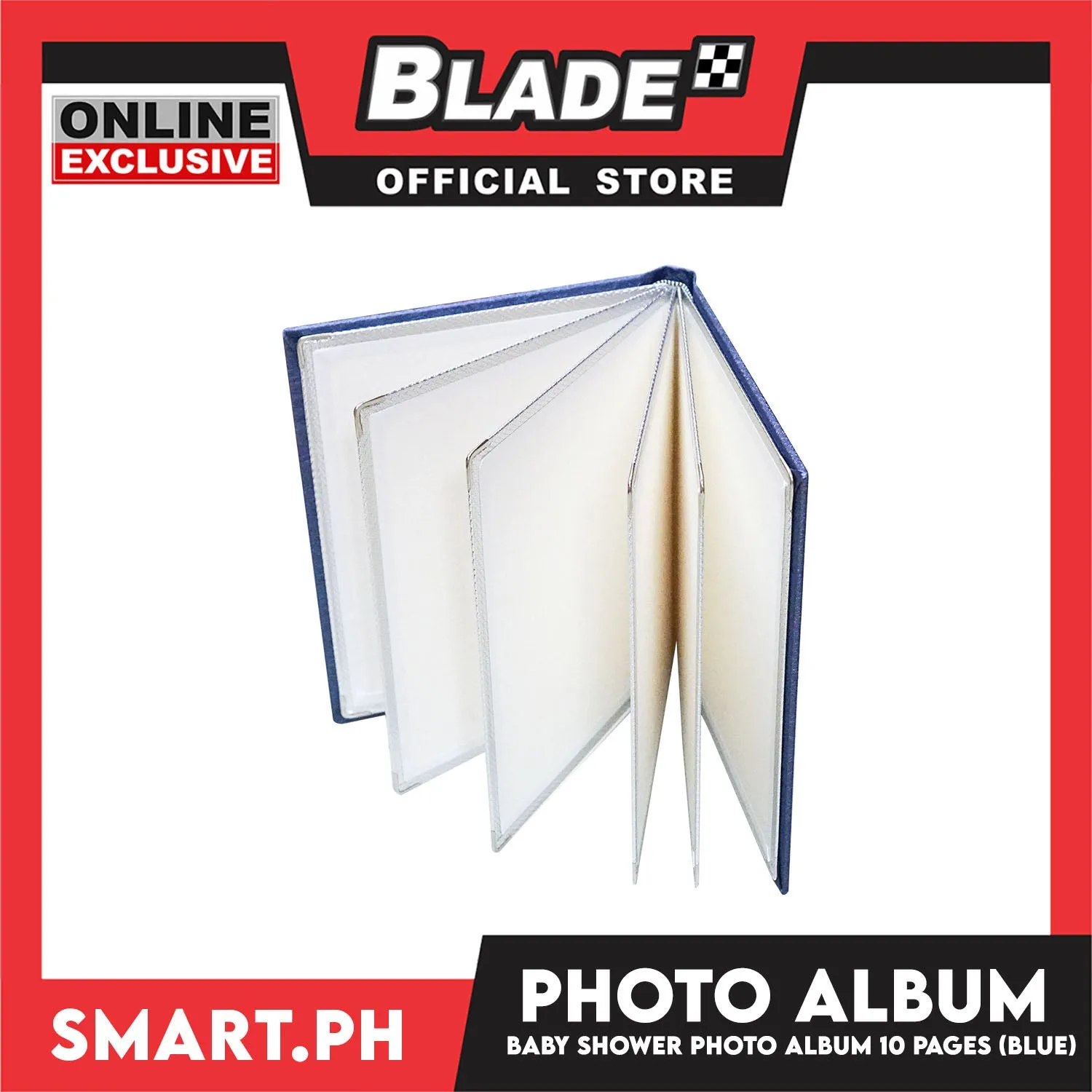 Photo Album With 10 Pages For 8R Size (Blue) Perfect To Preserve Your Special Memories, Picture Storage Scrapbook Album