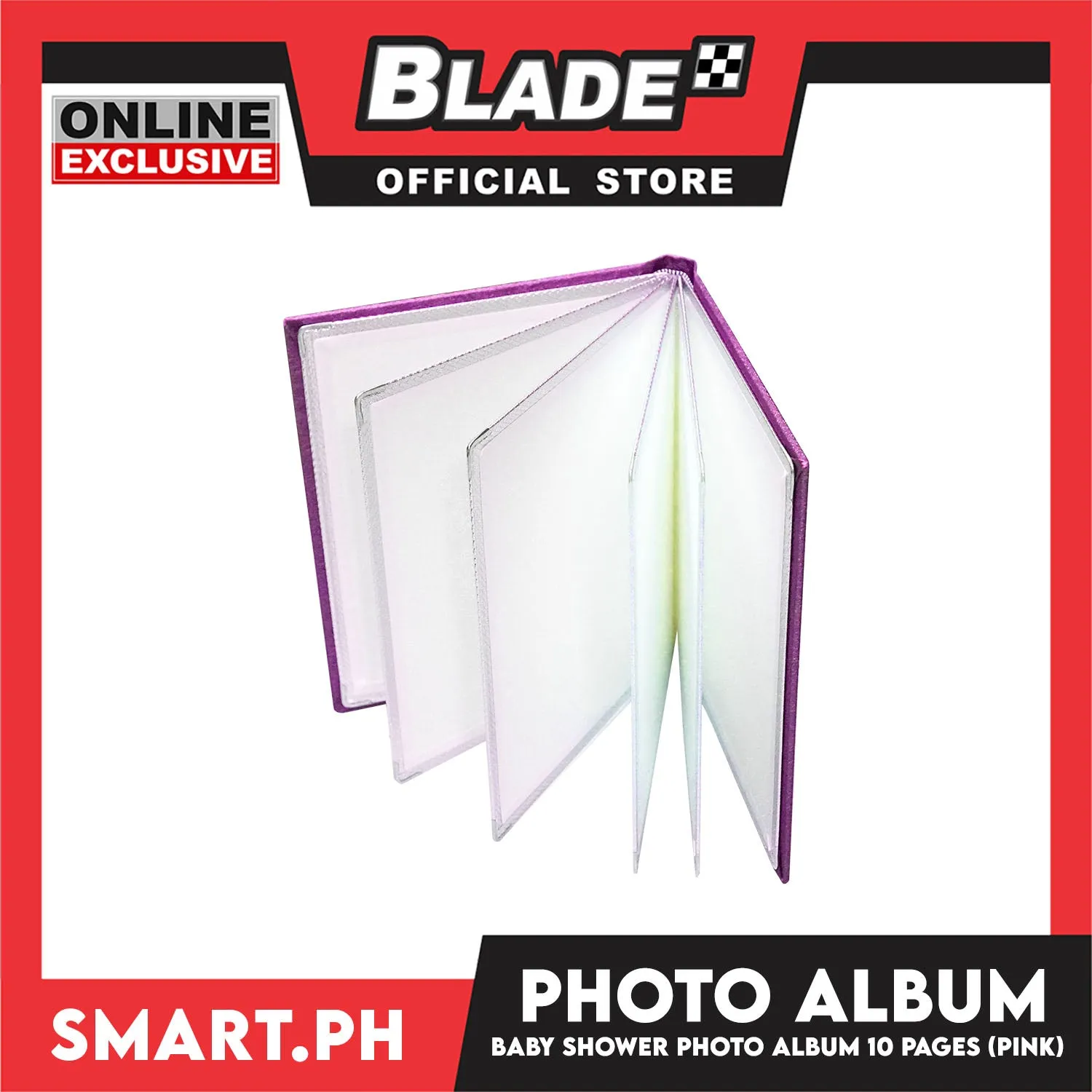 Photo Album With 10 Pages For 8R Size (Pink) Perfect To Preserve Your Special Memories, Picture Storage Scrapbook Album