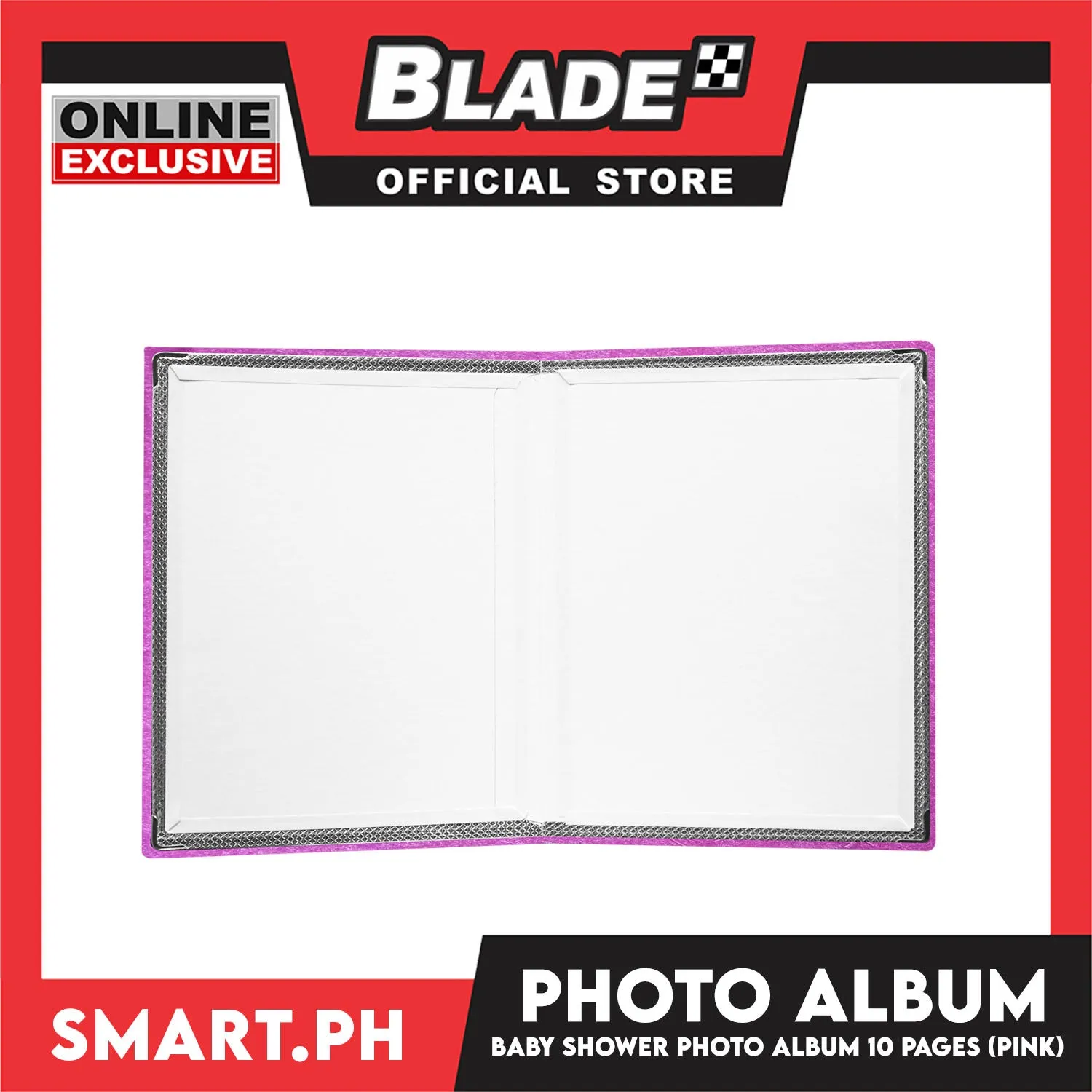 Photo Album With 10 Pages For 8R Size (Pink) Perfect To Preserve Your Special Memories, Picture Storage Scrapbook Album