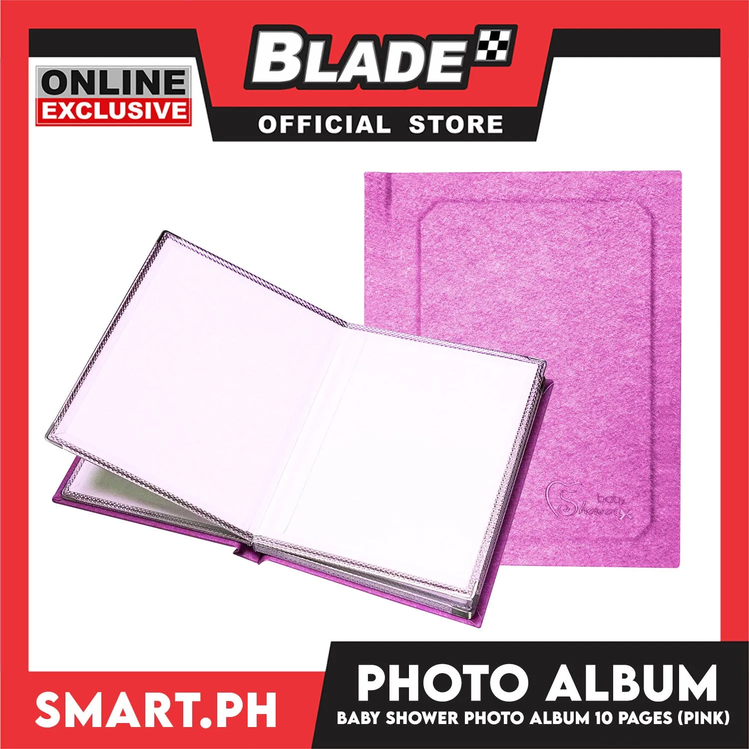 Photo Album With 10 Pages For 8R Size (Pink) Perfect To Preserve Your Special Memories, Picture Storage Scrapbook Album