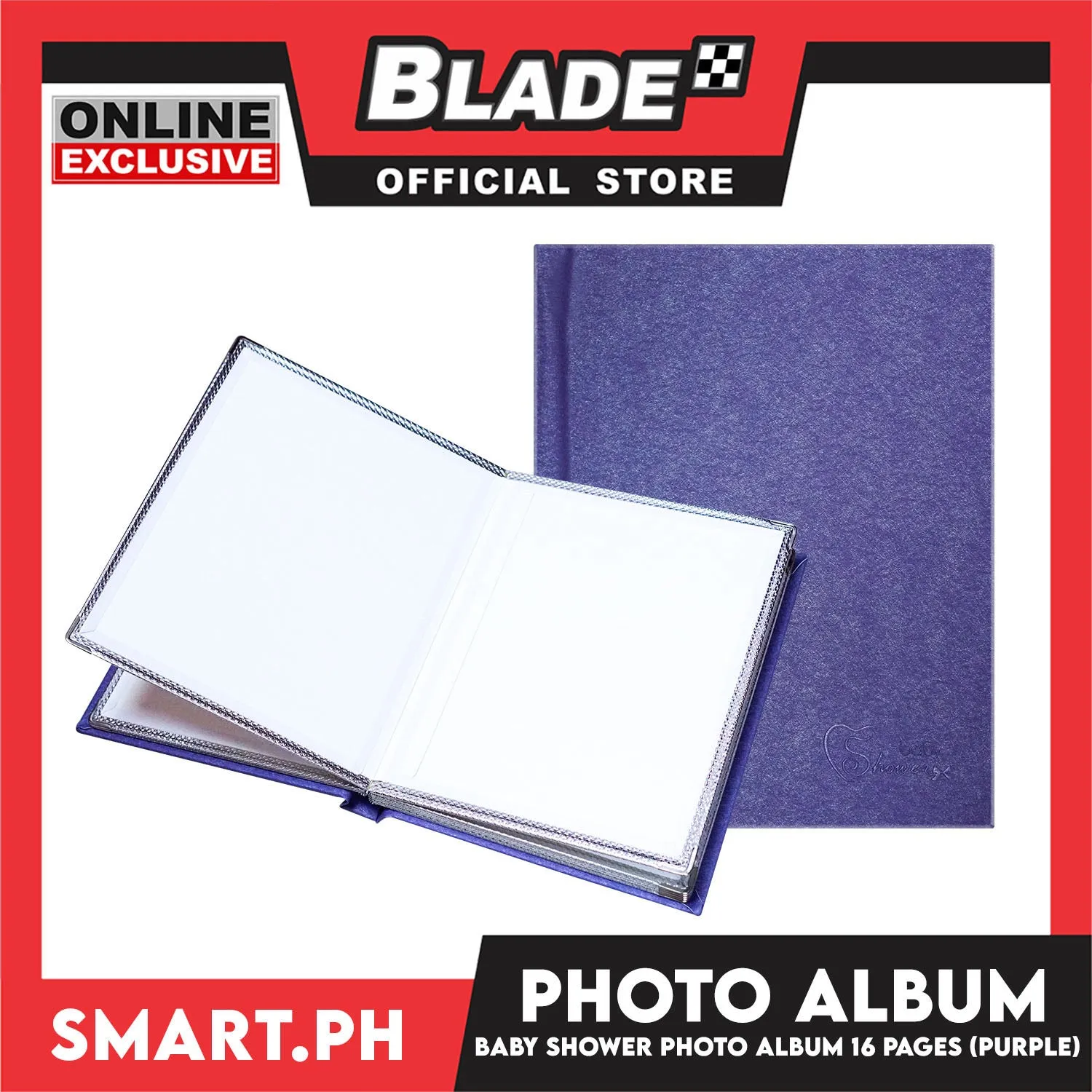Photo Album With 16 Pages For 8R Size (Purple) Perfect To Preserve Your Special Memories, Picture Storage Scrapbook Album