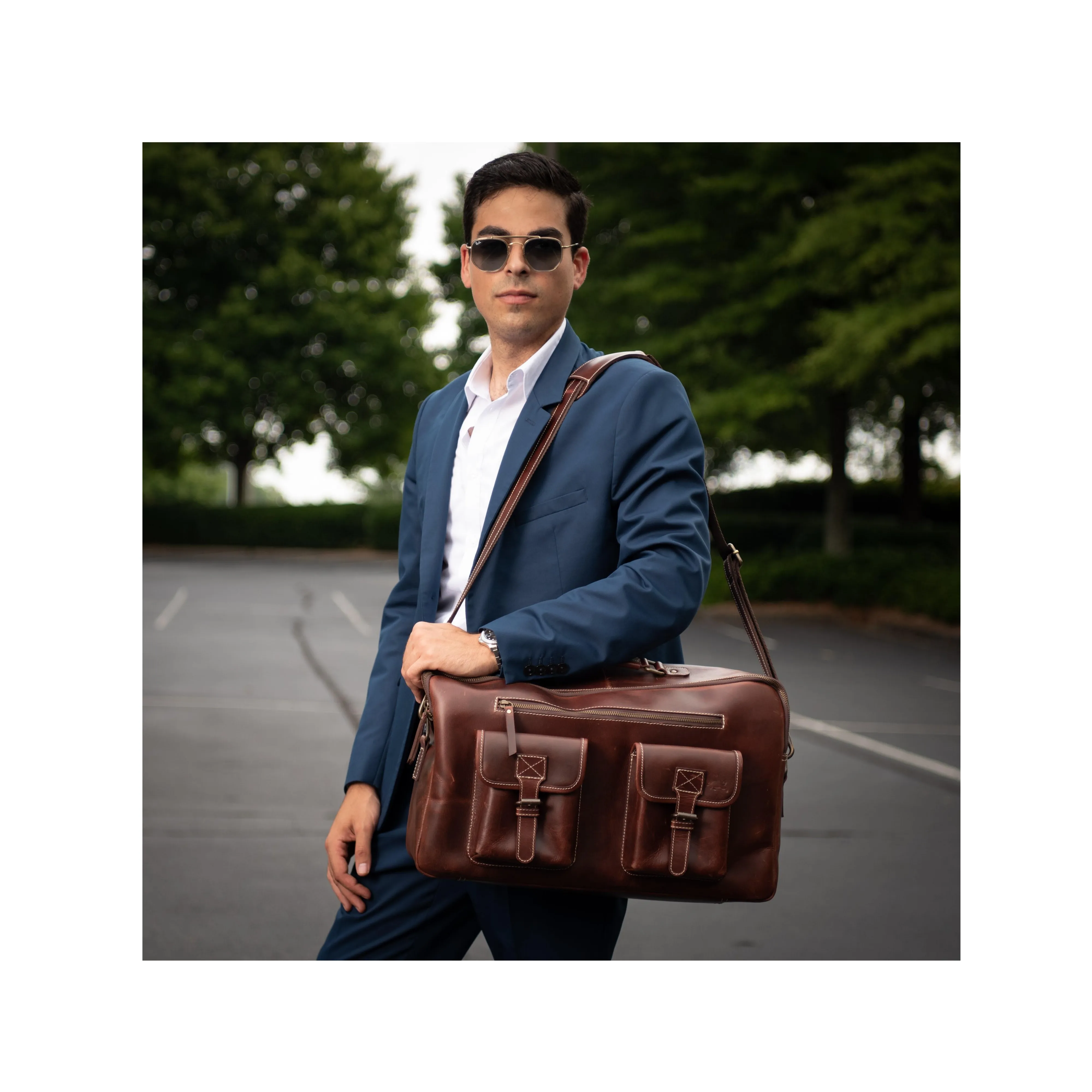 Ranger Buffalo Leather Briefcase