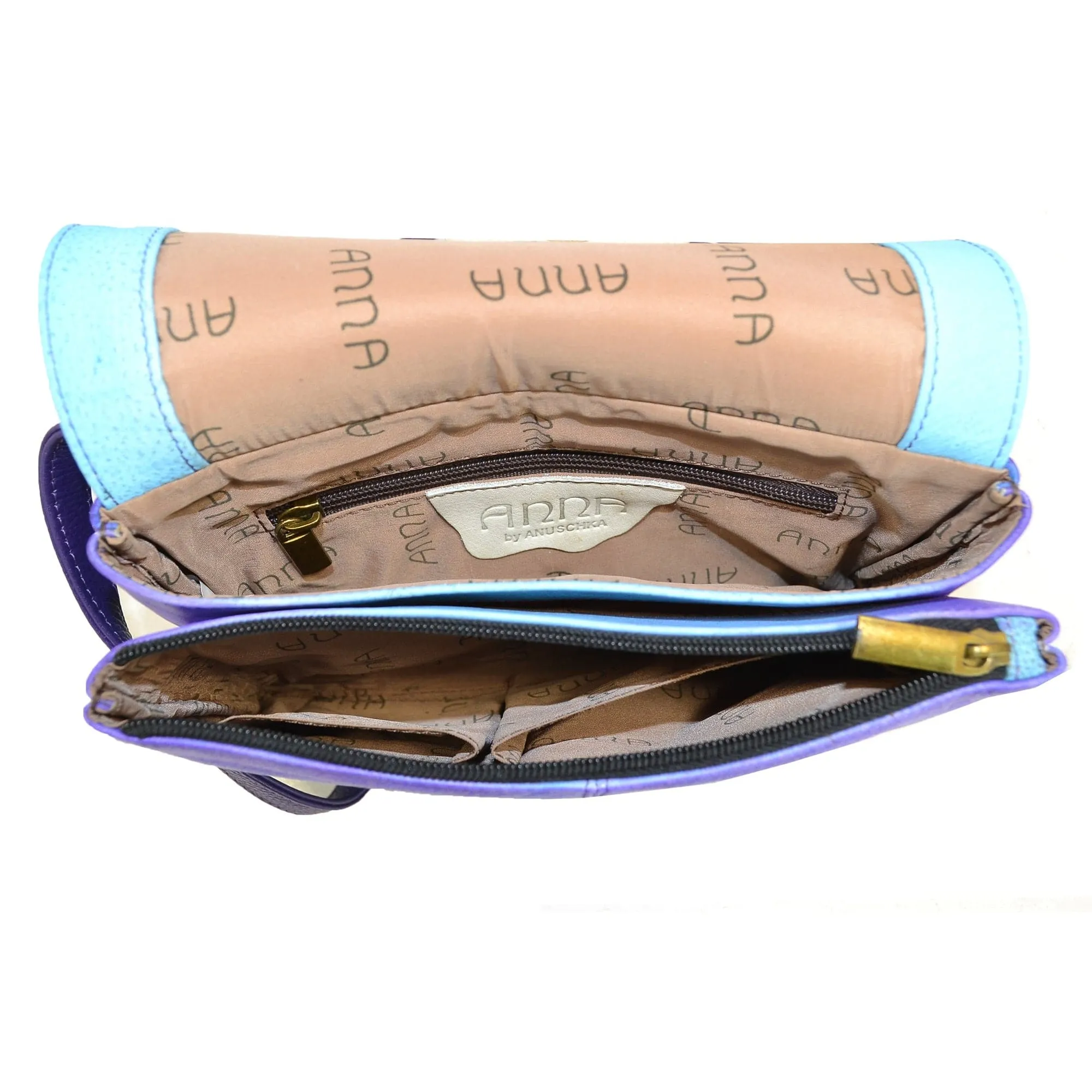Small Flap Crossbody Organizer - 8218