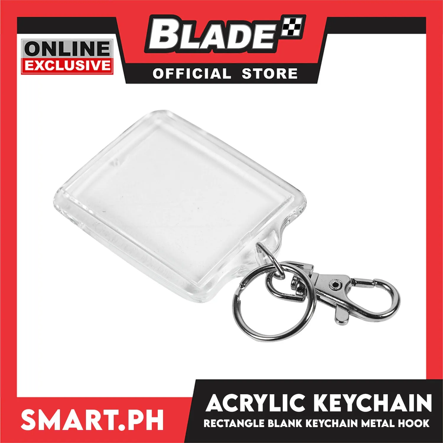Souvenir Photo Frame with Keychain 2 x 1.5'' Acrylic (Clear)