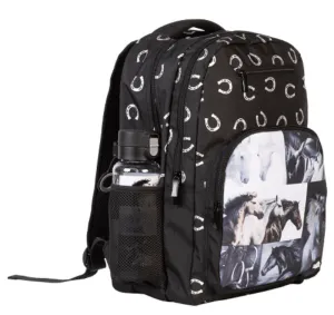 Spencil Backpack - Black & White Horses