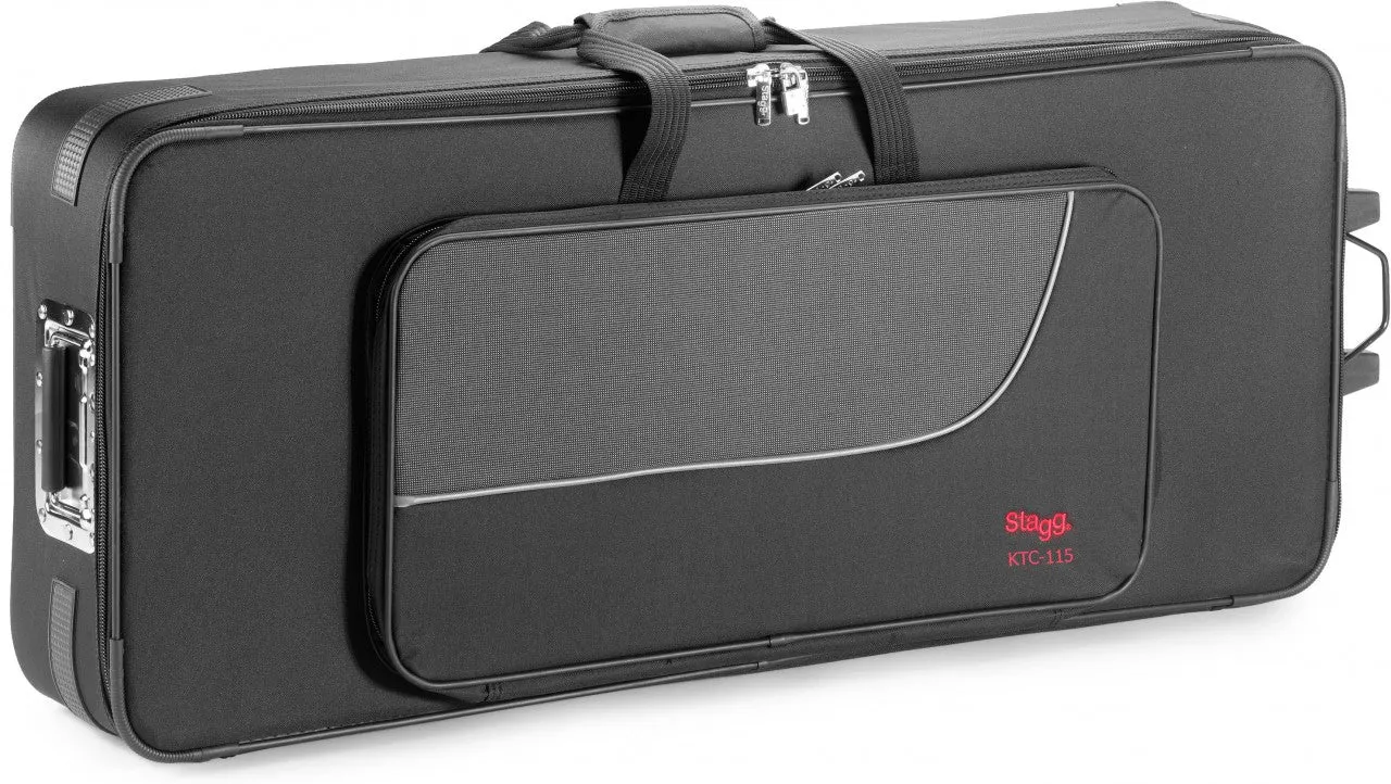 Stagg KTC-115 Keyboard Case with Wheels (fits up to 111 x 49 x 18 cm)