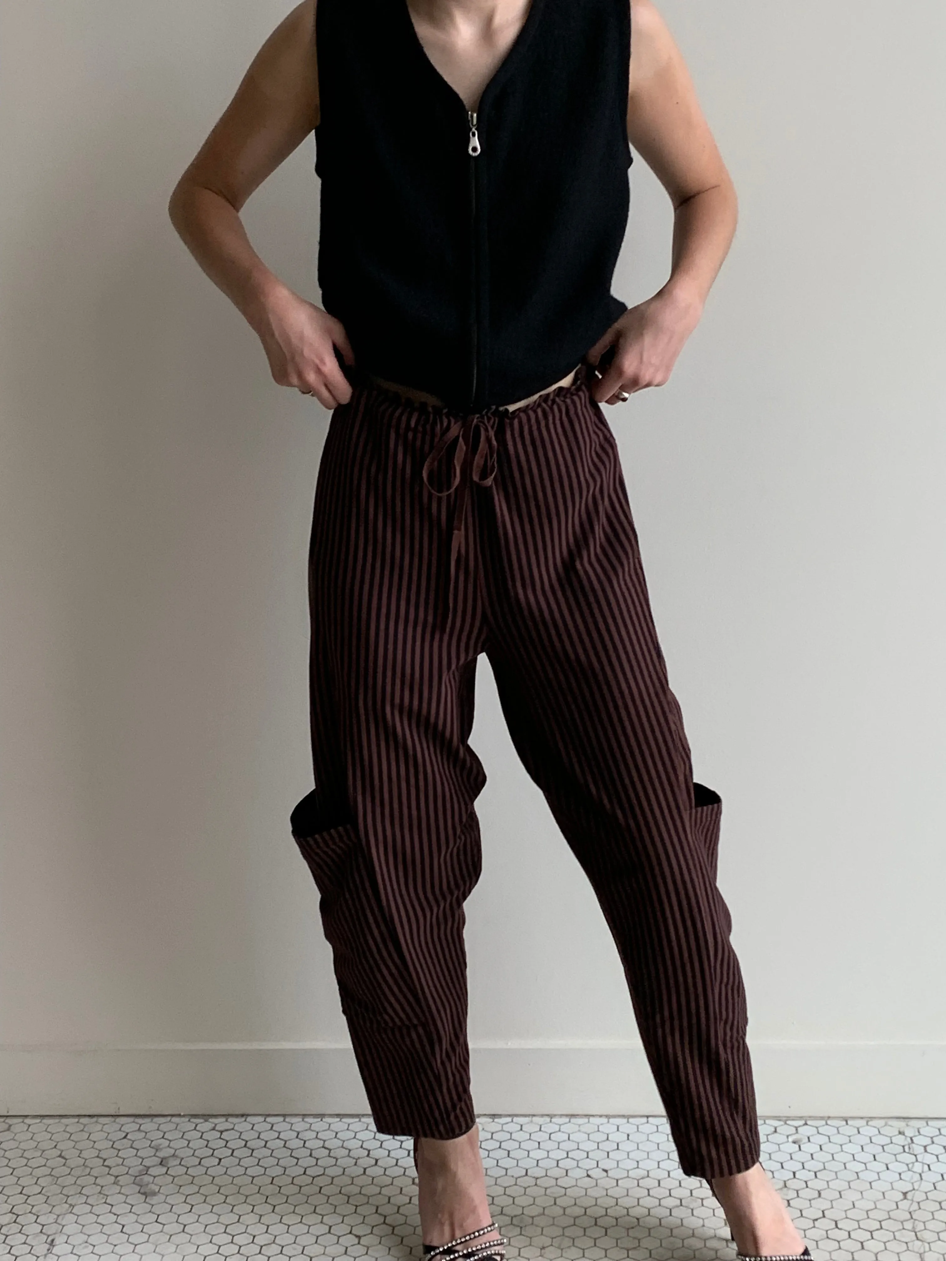 Striped cargo pants