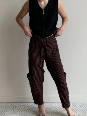 Striped cargo pants