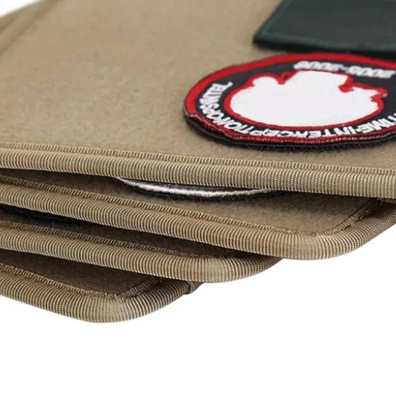 Tactical Morale Patch Holder Mat - Folding Badge Board for Camping and Hunting