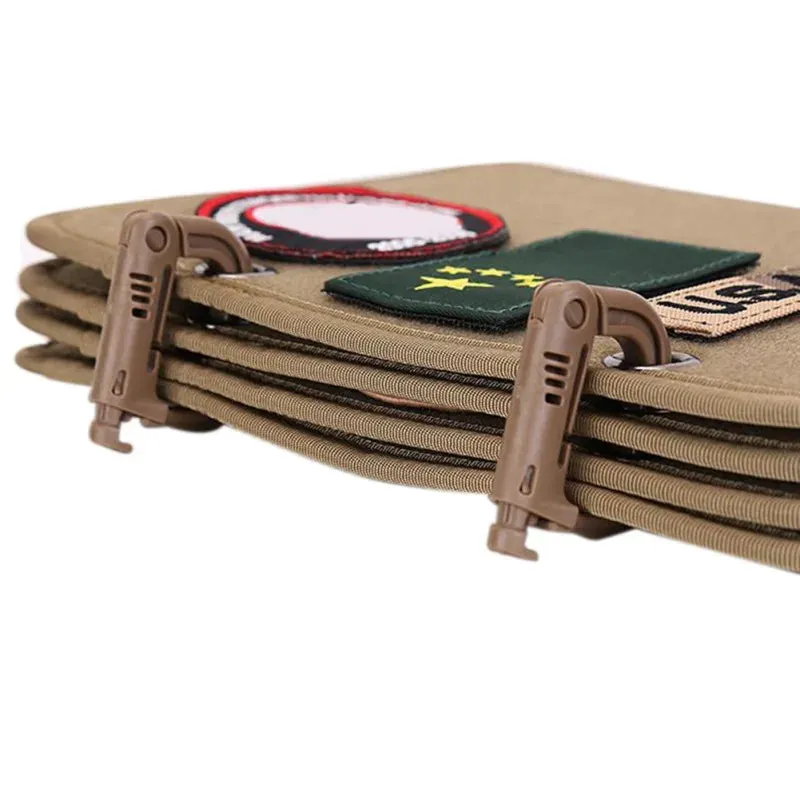 Tactical Morale Patch Holder Mat - Folding Badge Board for Camping and Hunting