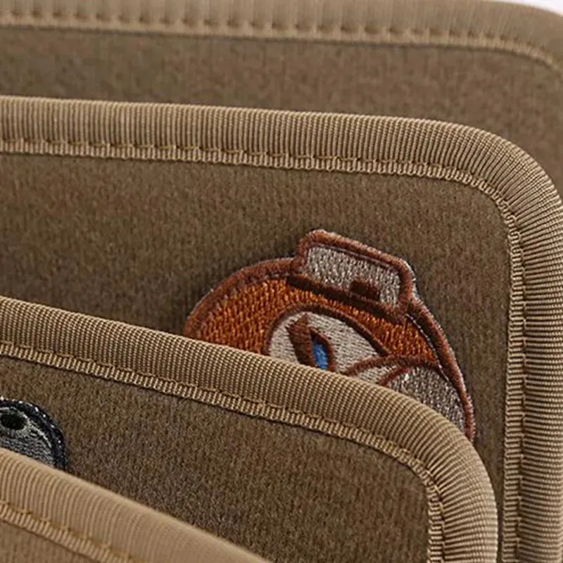 Tactical Morale Patch Holder Mat - Folding Badge Board for Camping and Hunting