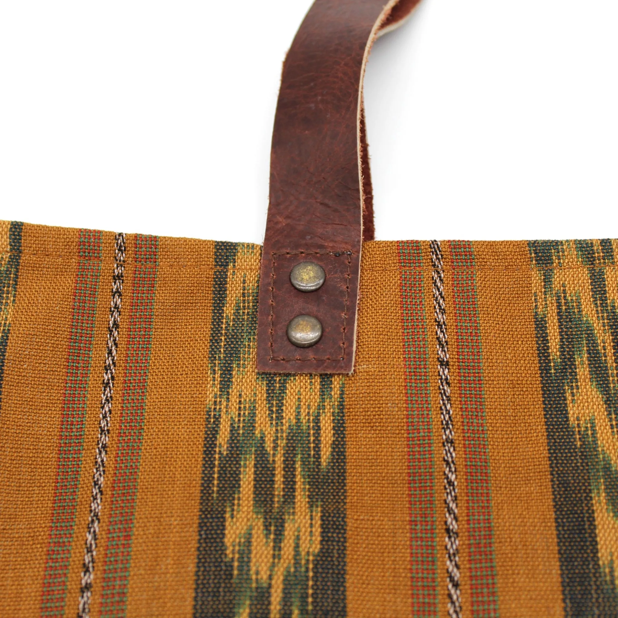 Tote BROWN & BLUE IKAT