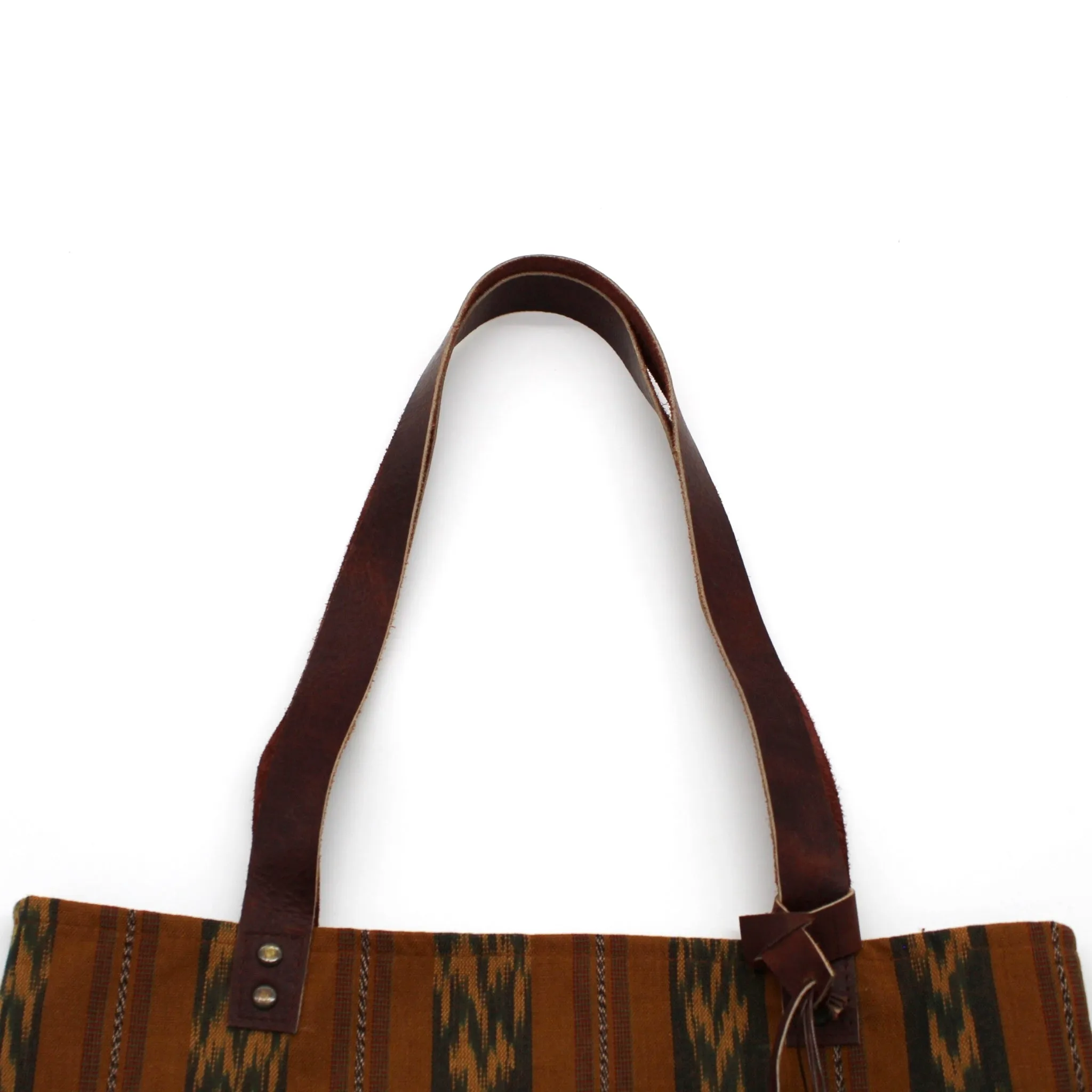 Tote BROWN & BLUE IKAT