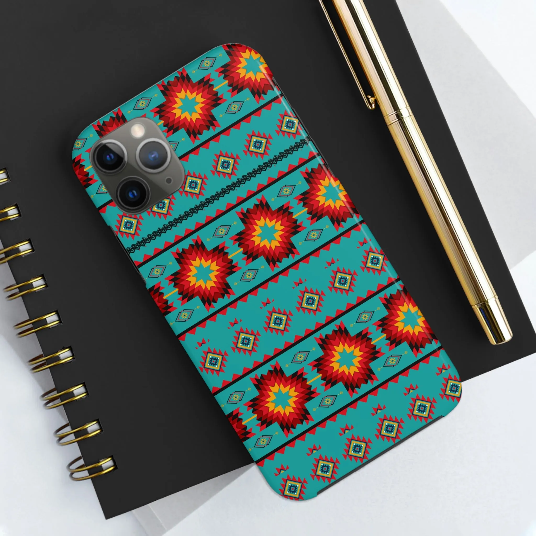 Turquoise Aztec Flexi Case