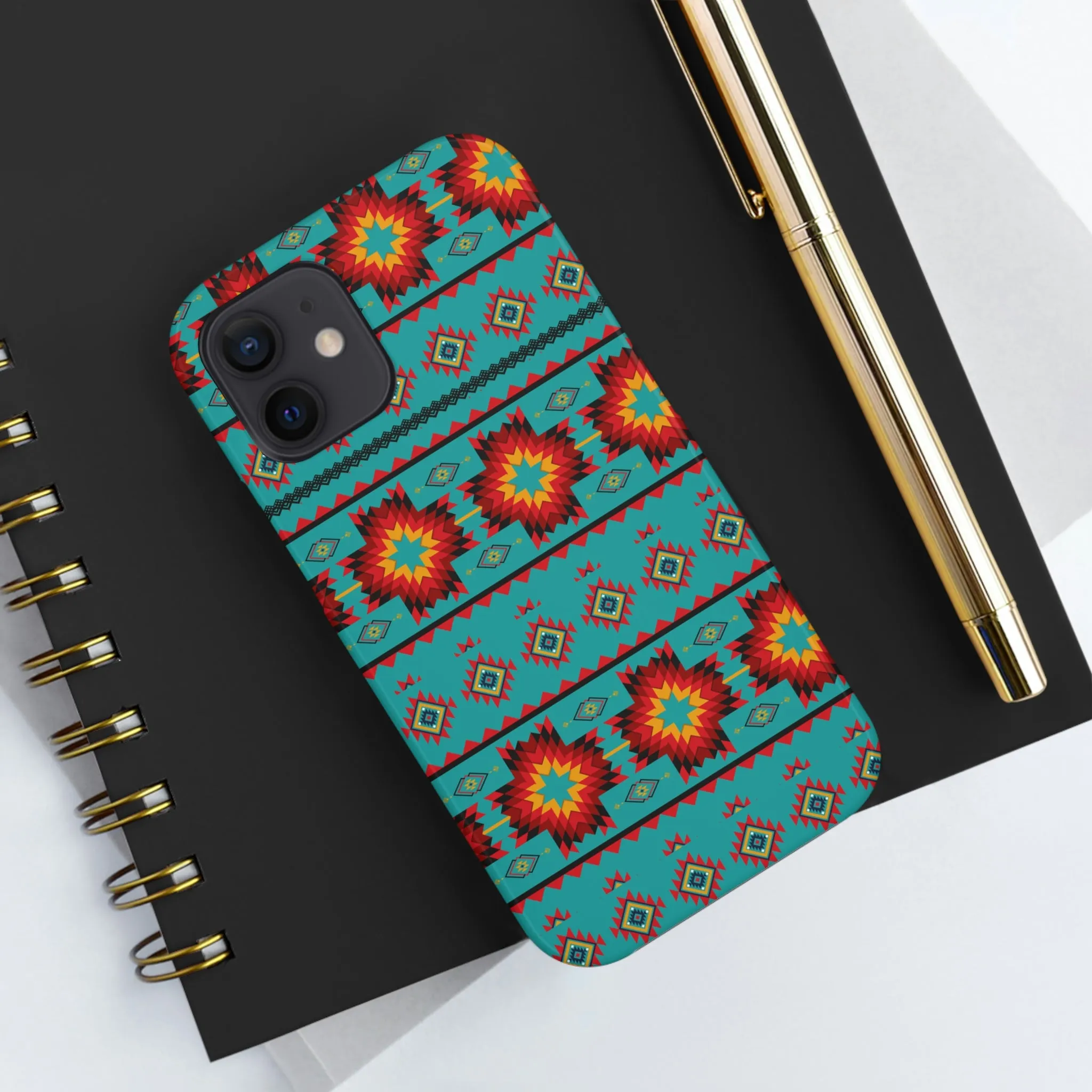 Turquoise Aztec Flexi Case