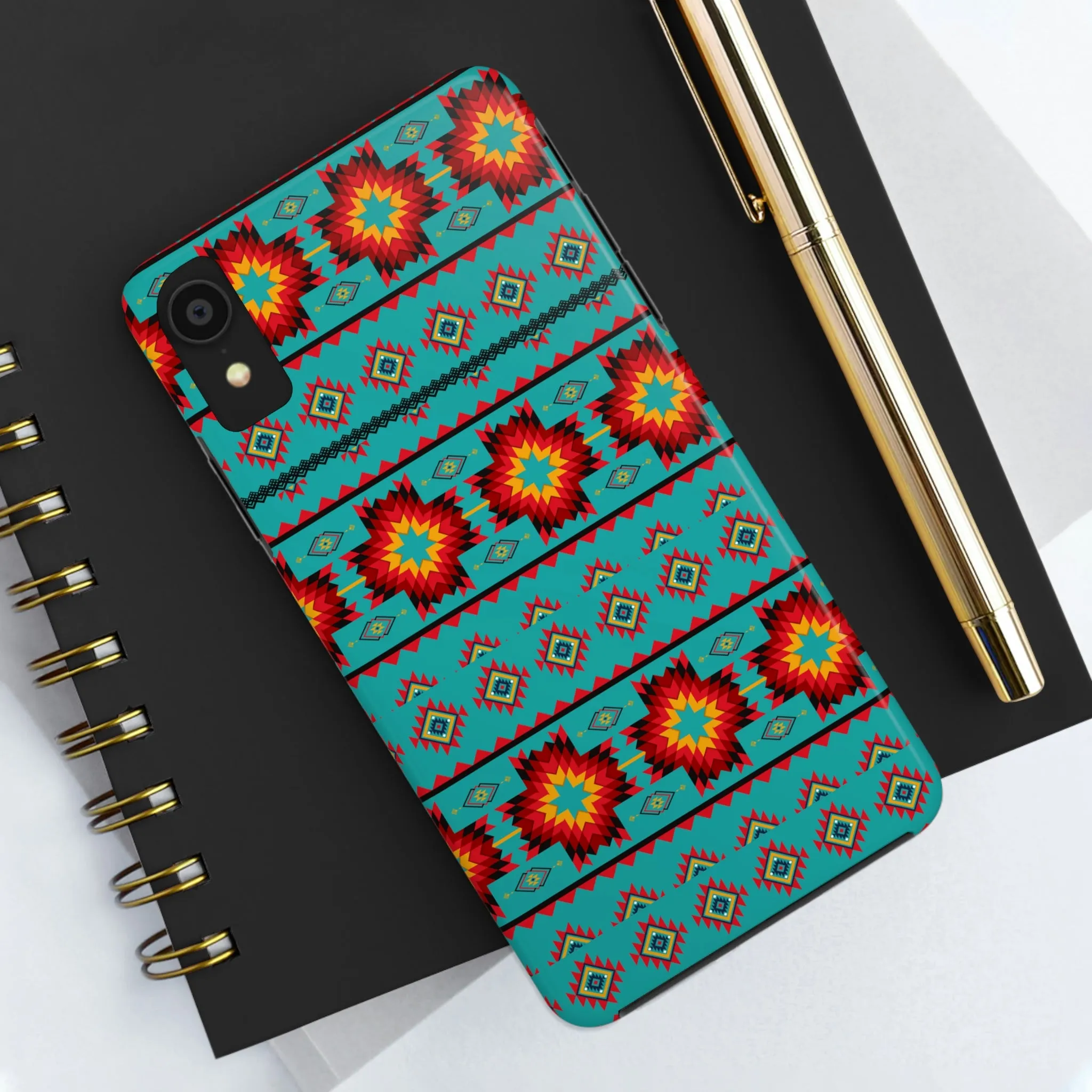 Turquoise Aztec Flexi Case