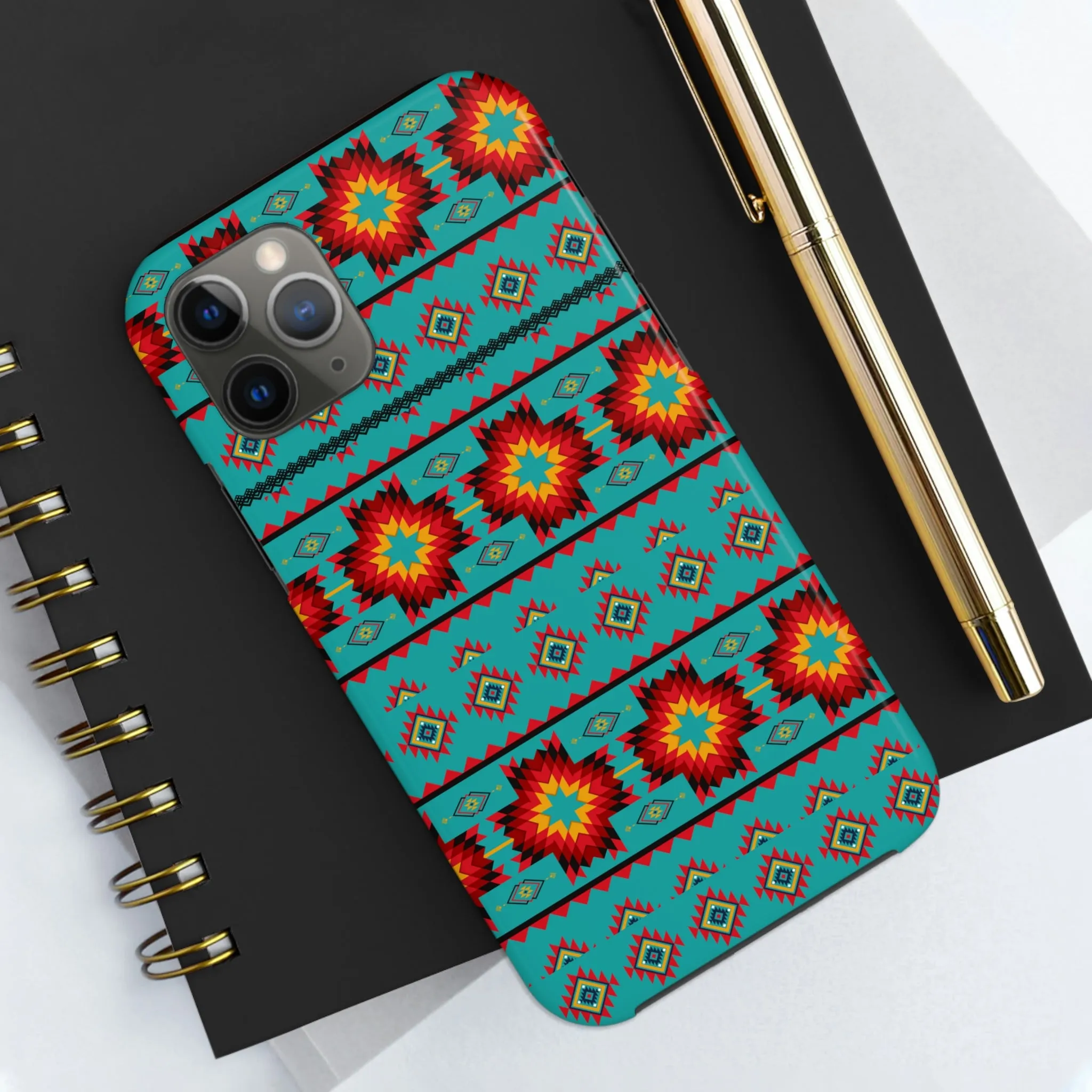 Turquoise Aztec Flexi Case